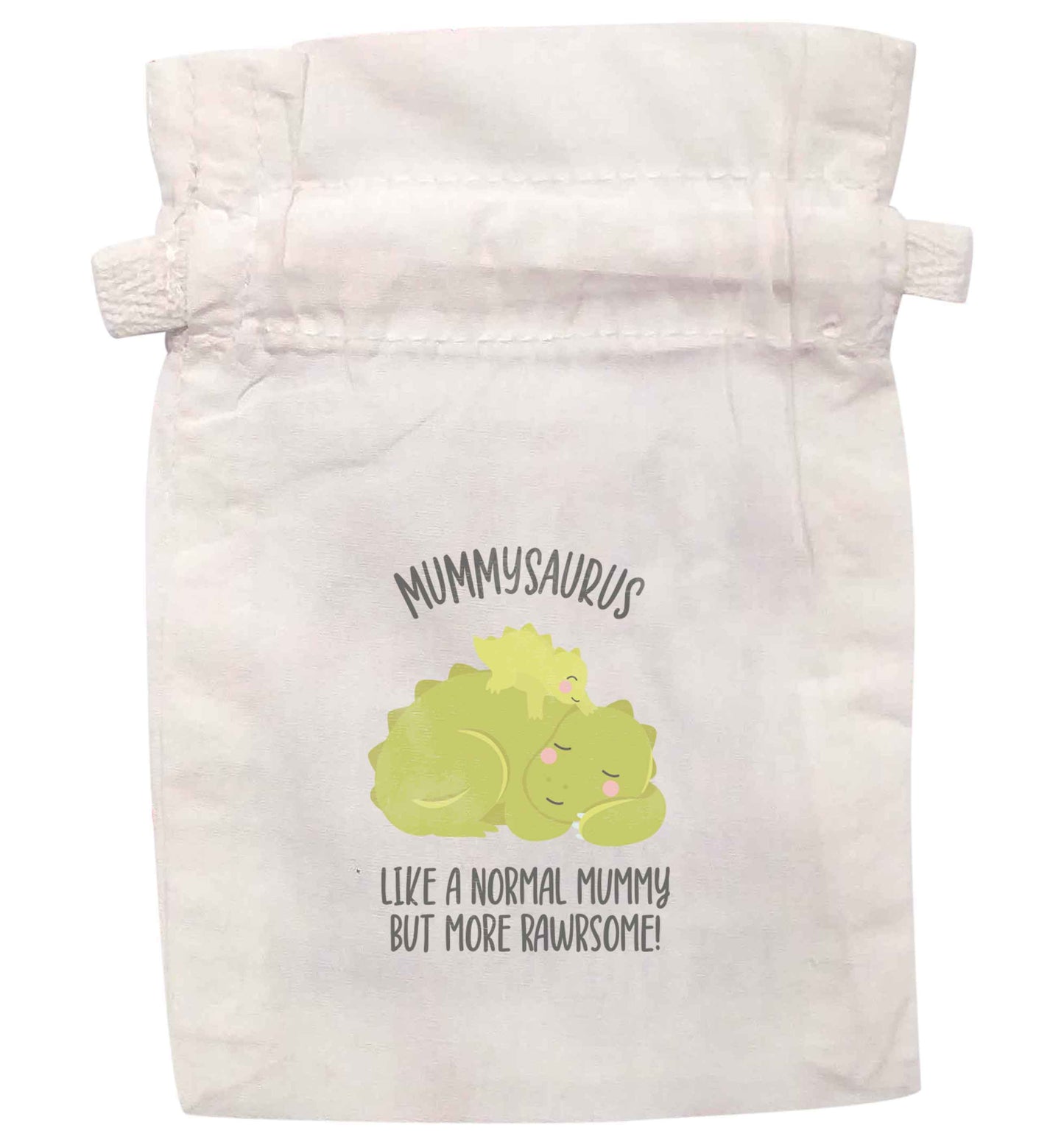 Mummysaurus like a normal mummy only more rawrsome | XS - L | Pouch / Drawstring bag / Sack | Organic Cotton | Bulk discounts available!