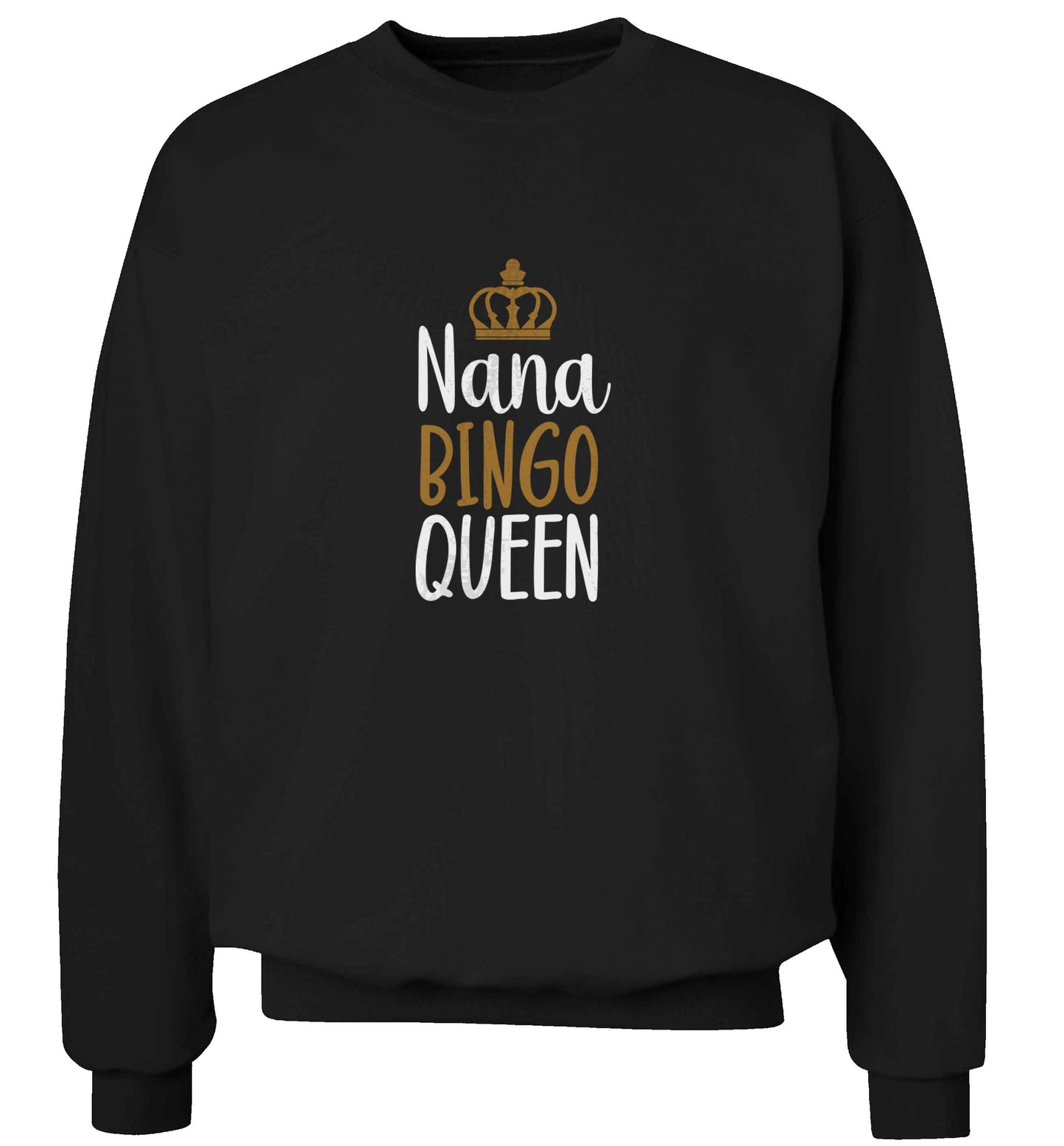 Personalised bingo queen adult's unisex black sweater 2XL