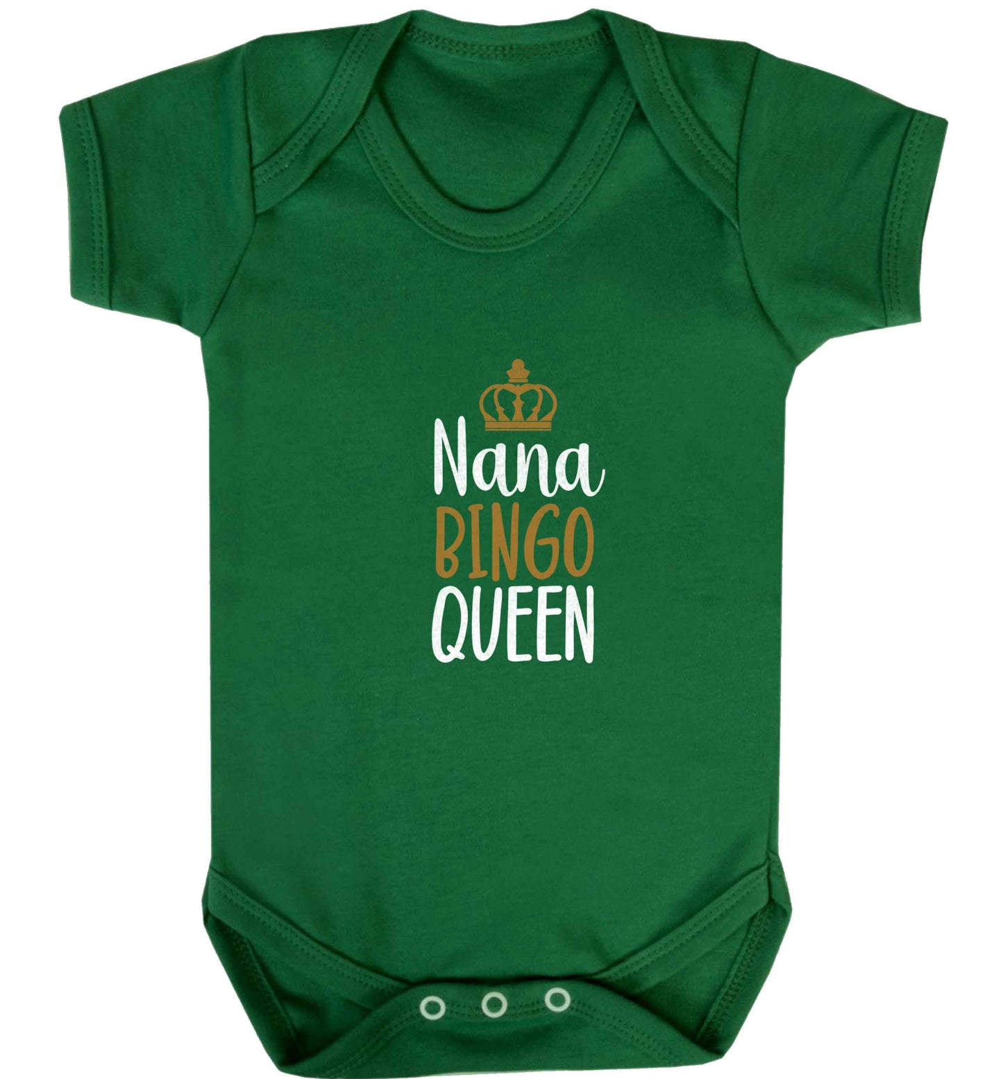 Personalised bingo queen baby vest green 18-24 months