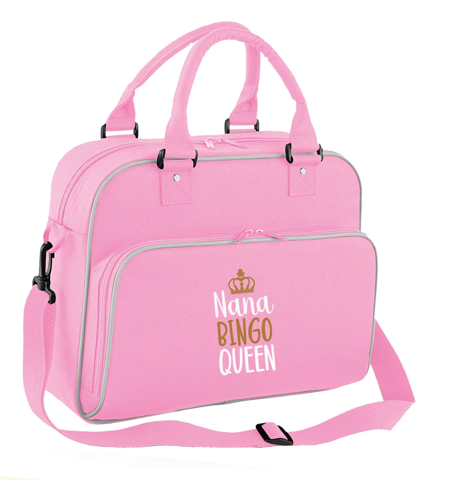 Personalised bingo queen children's dance bag baby pink