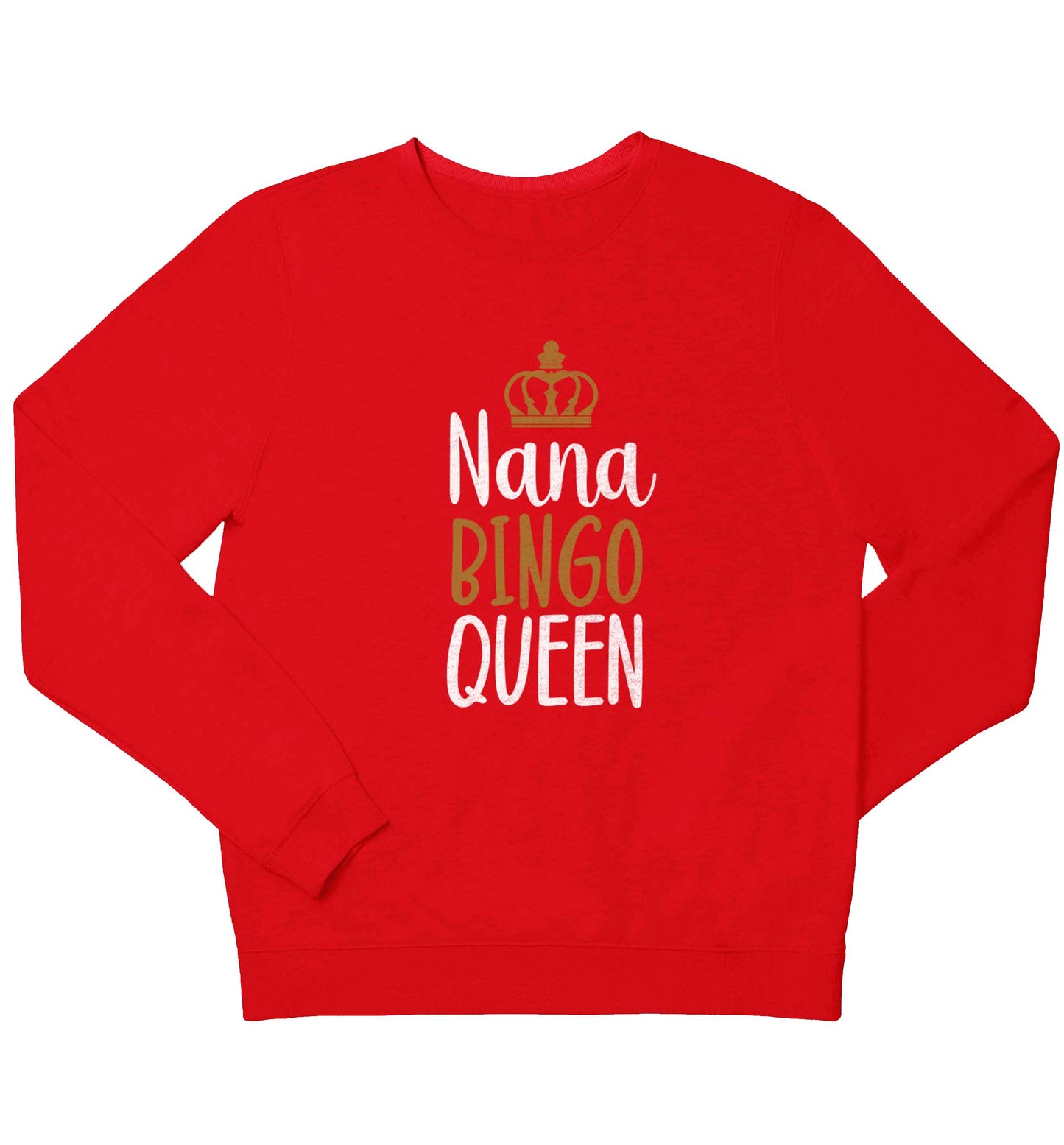 Personalised bingo queen children's grey sweater 12-13 Years