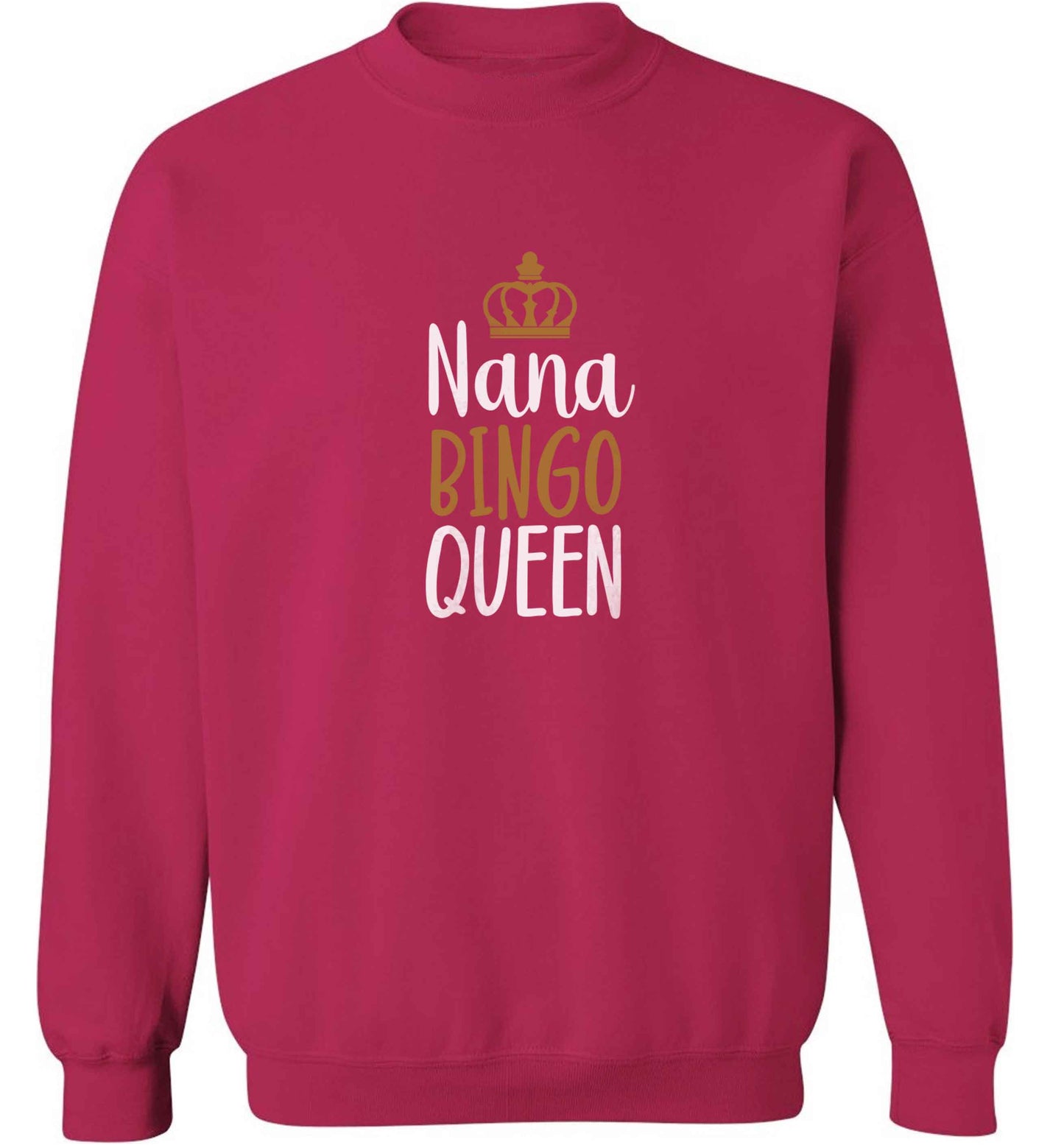 Personalised bingo queen adult's unisex pink sweater 2XL