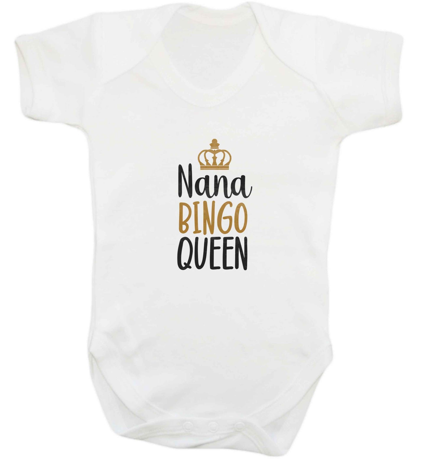 Personalised bingo queen baby vest white 18-24 months