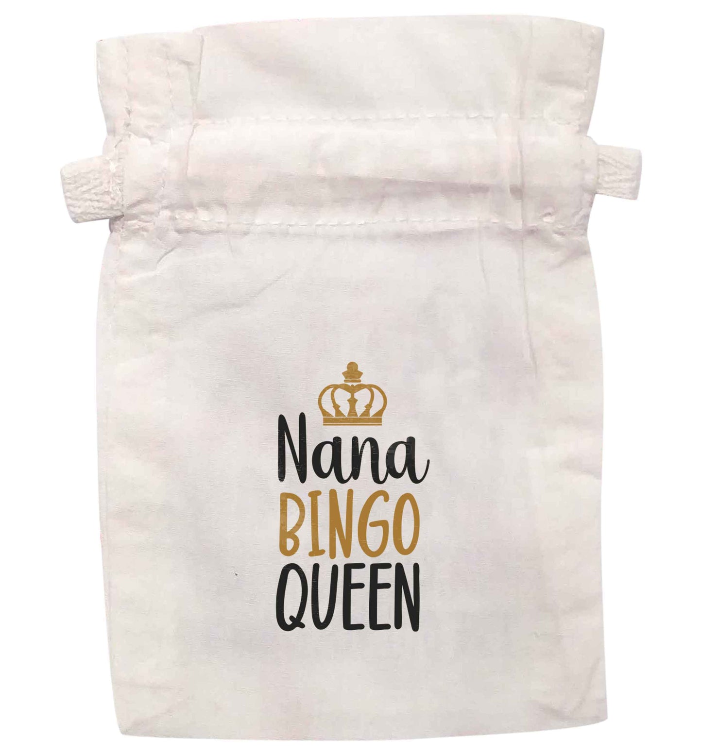 Personalised bingo queen | XS - L | Pouch / Drawstring bag / Sack | Organic Cotton | Bulk discounts available!