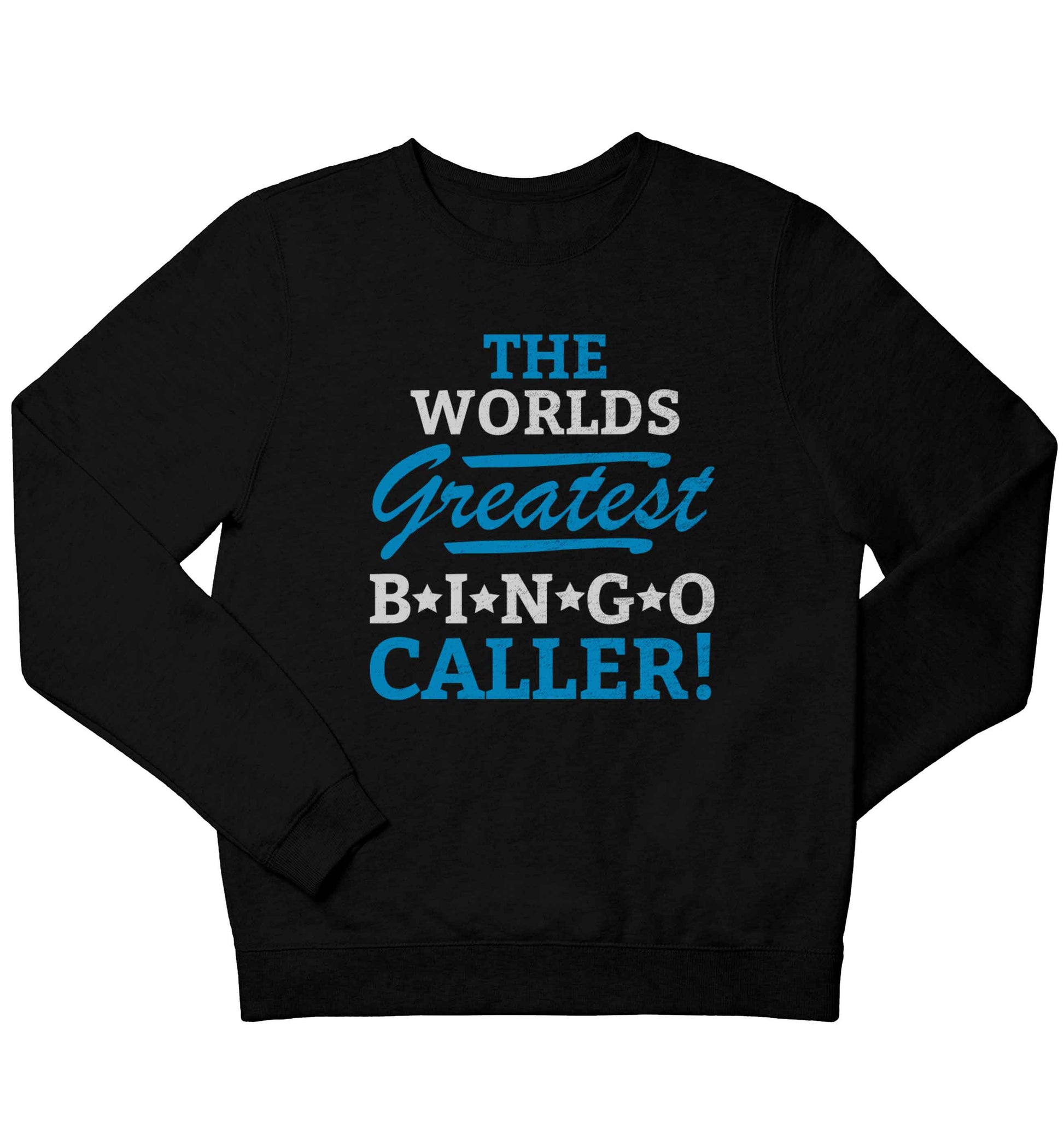 Worlds greatest bingo caller children's black sweater 12-13 Years