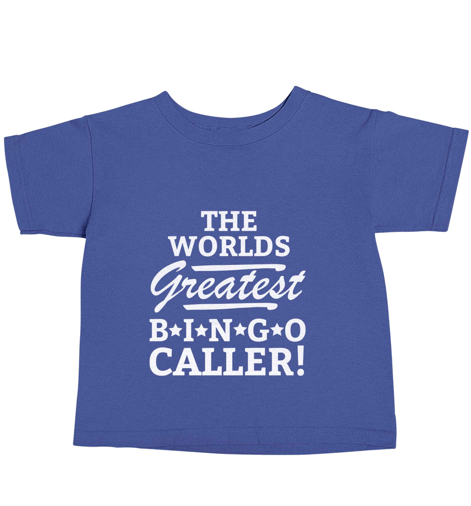 Worlds greatest bingo caller blue baby toddler Tshirt 2 Years