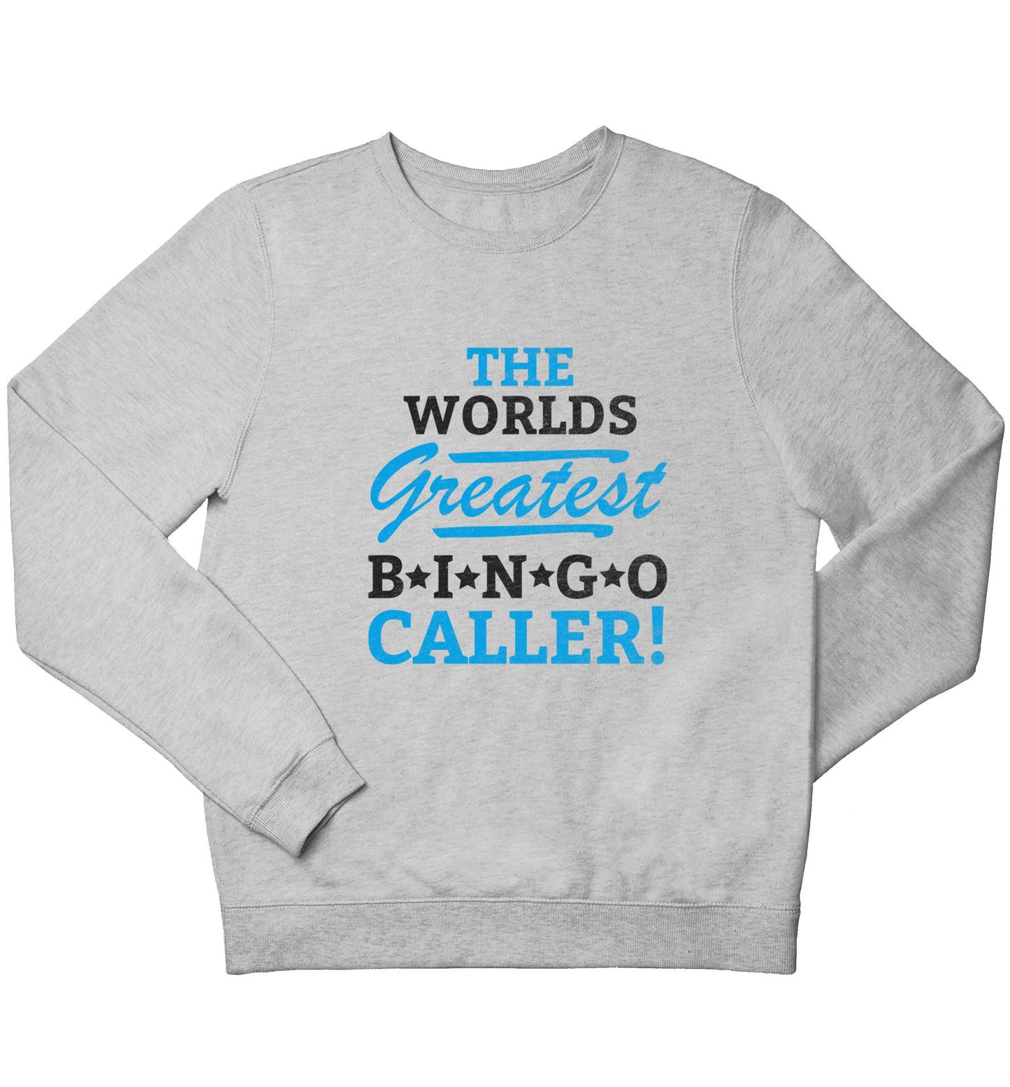 Worlds greatest bingo caller children's grey sweater 12-13 Years