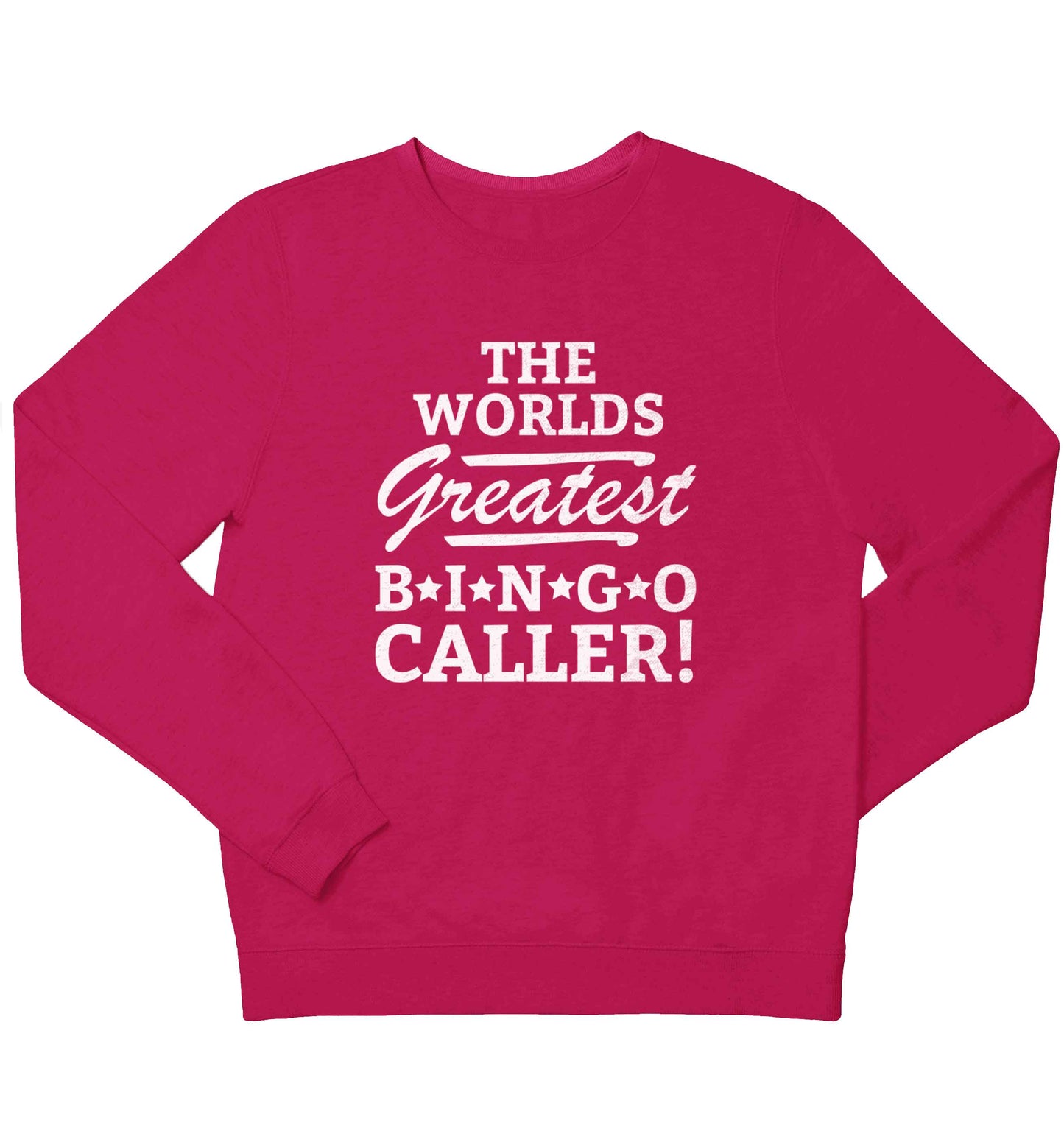 Worlds greatest bingo caller children's pink sweater 12-13 Years
