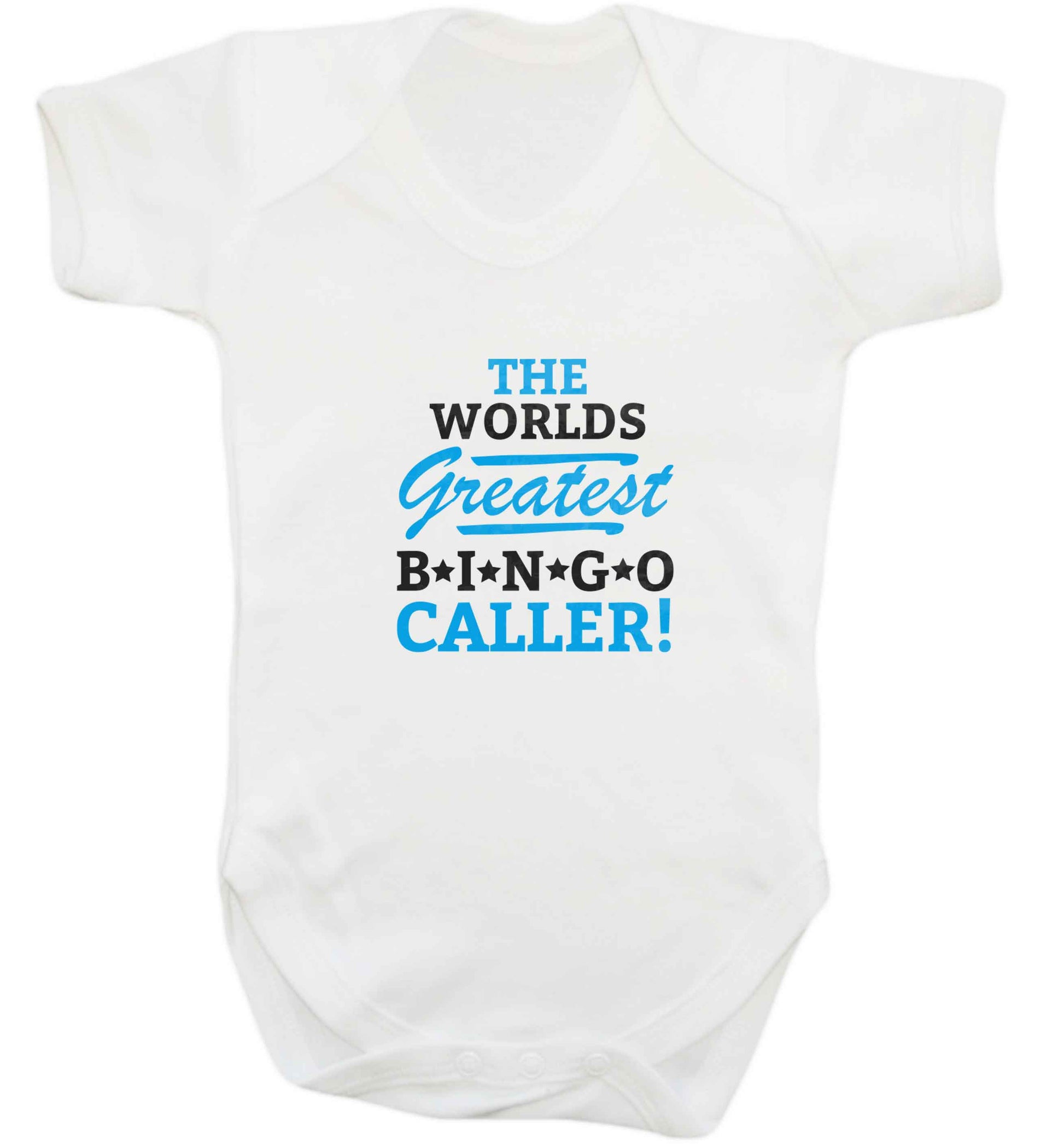 Worlds greatest bingo caller baby vest white 18-24 months