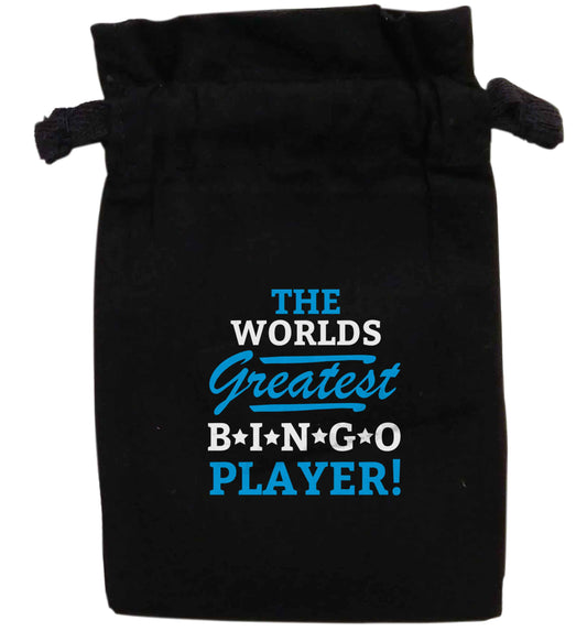 Worlds greatest bingo player | XS - L | Pouch / Drawstring bag / Sack | Organic Cotton | Bulk discounts available!