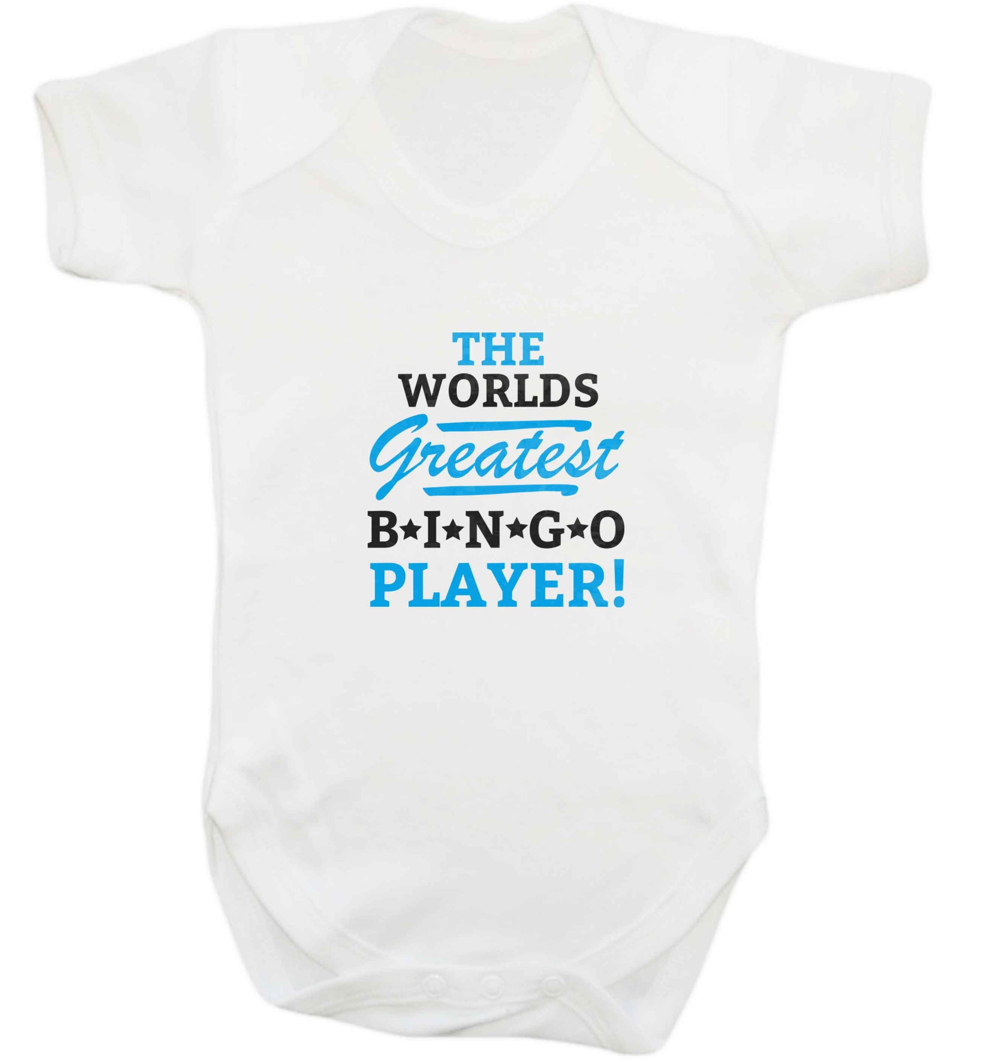 Worlds greatest bingo player baby vest white 18-24 months