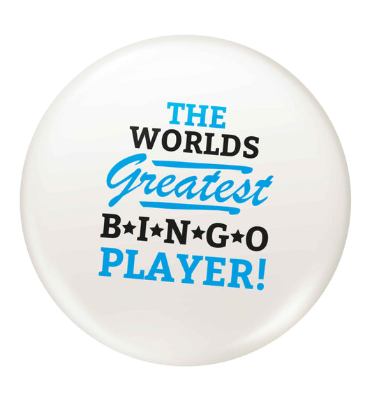 Worlds greatest bingo player small 25mm Pin badge