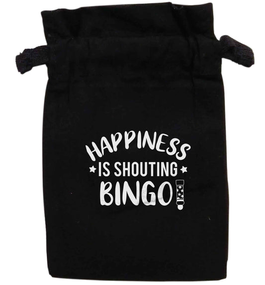 Happiness is shouting bingo! | XS - L | Pouch / Drawstring bag / Sack | Organic Cotton | Bulk discounts available!