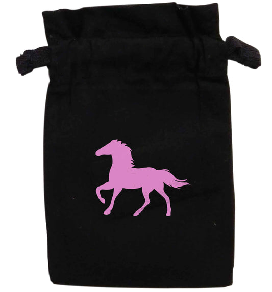 Pink horse | XS - L | Pouch / Drawstring bag / Sack | Organic Cotton | Bulk discounts available!