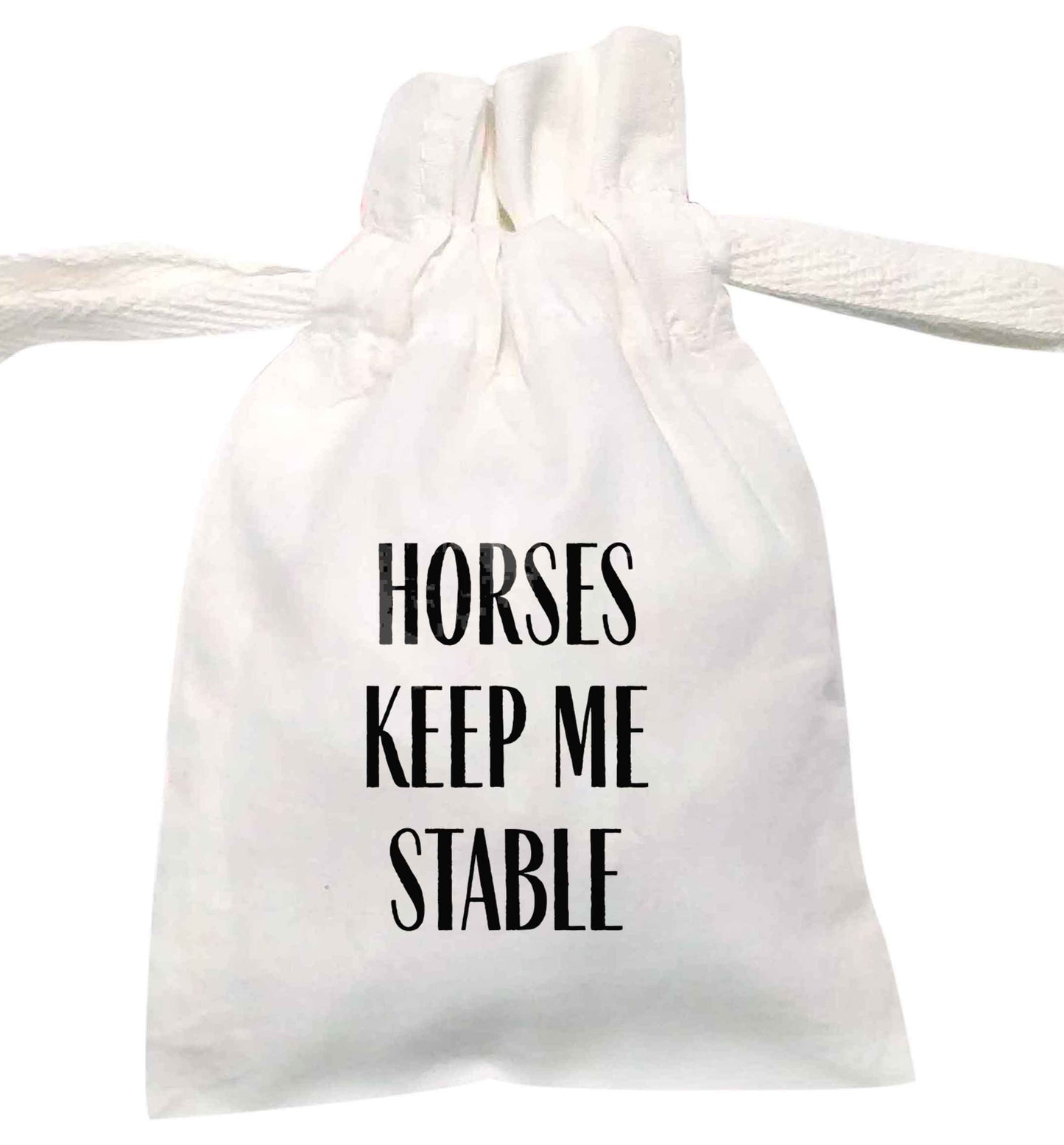 Horses keep me stable | XS - L | Pouch / Drawstring bag / Sack | Organic Cotton | Bulk discounts available!