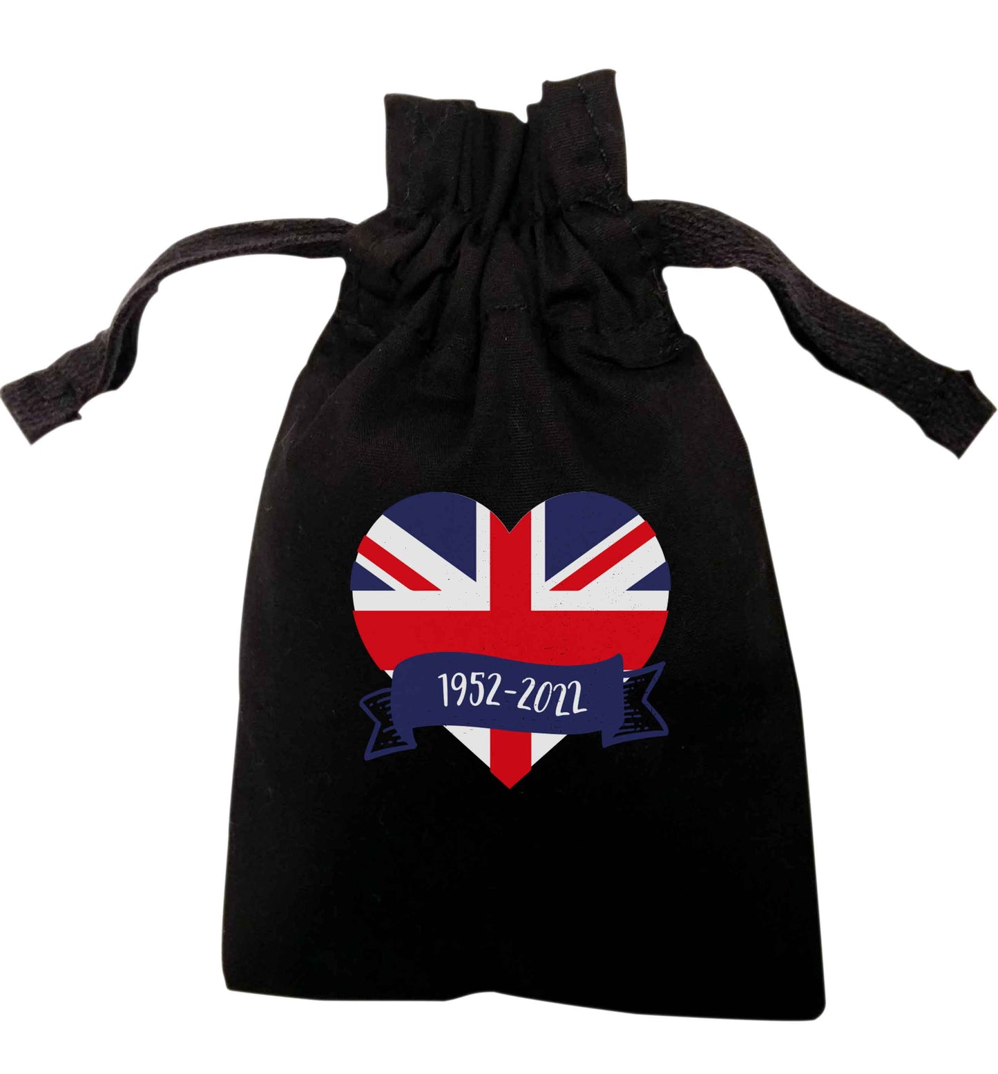 British flag heart Queens jubilee | XS - L | Pouch / Drawstring bag / Sack | Organic Cotton | Bulk discounts available!