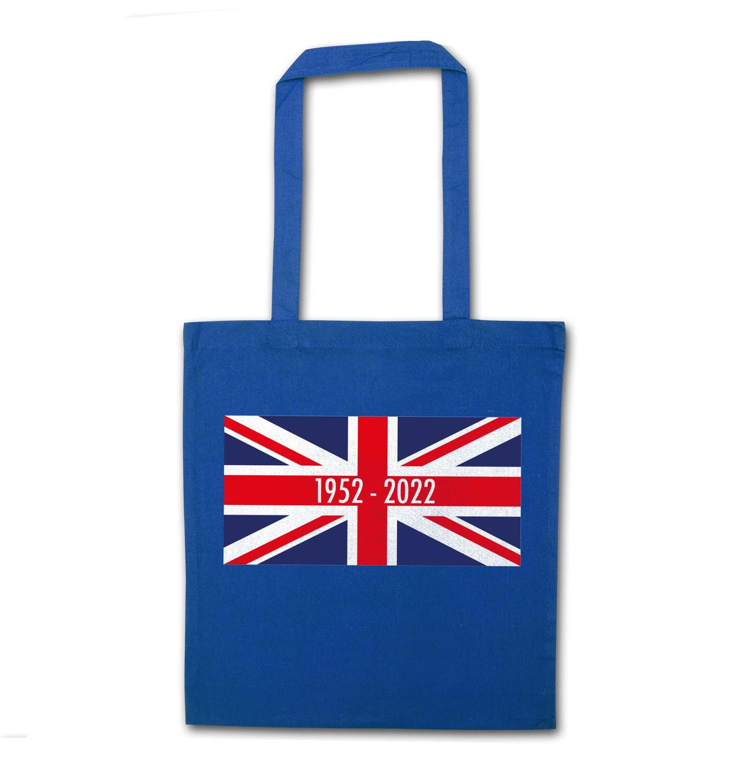British flag Queens jubilee blue tote bag