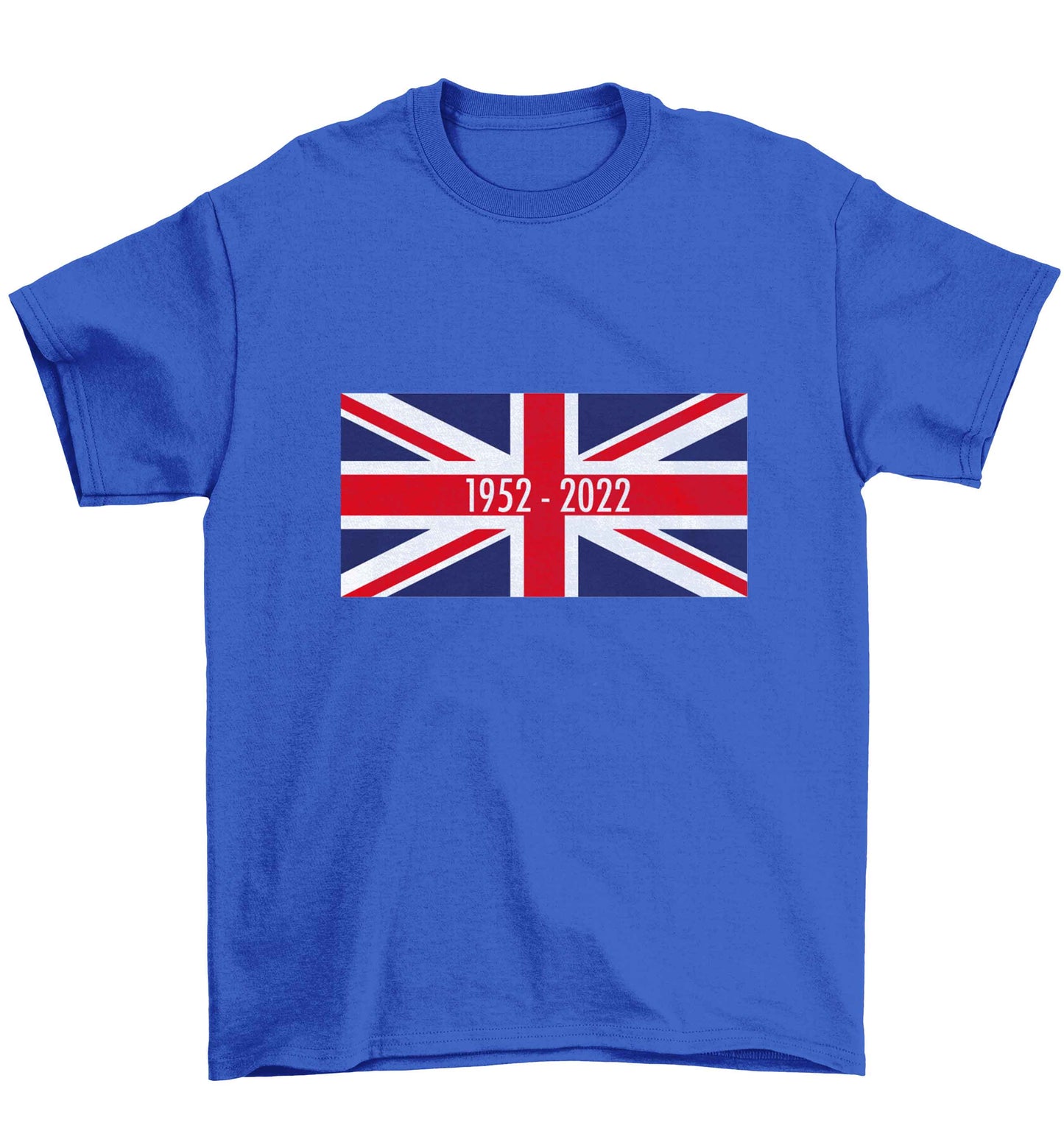British flag Queens jubilee Children's blue Tshirt 12-13 Years