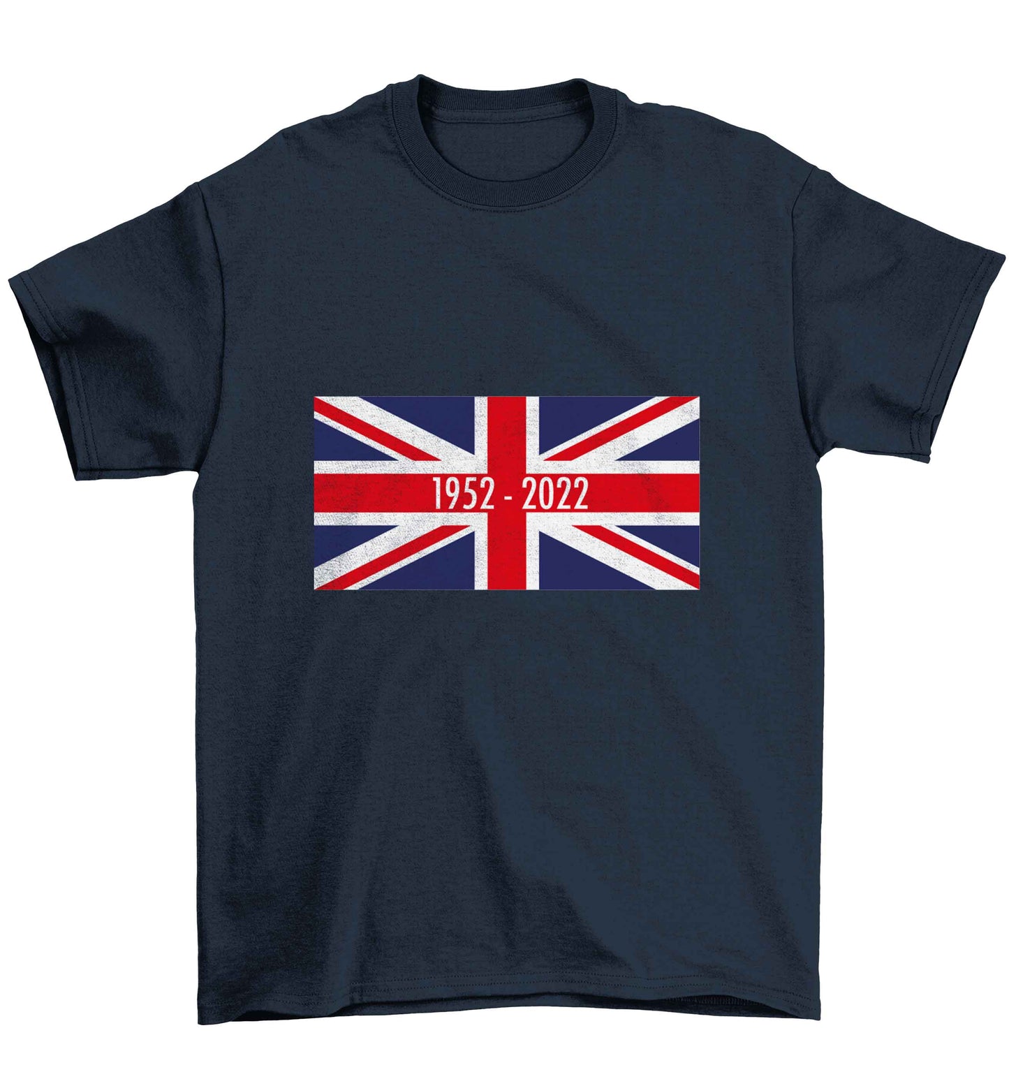 British flag Queens jubilee Children's navy Tshirt 12-13 Years