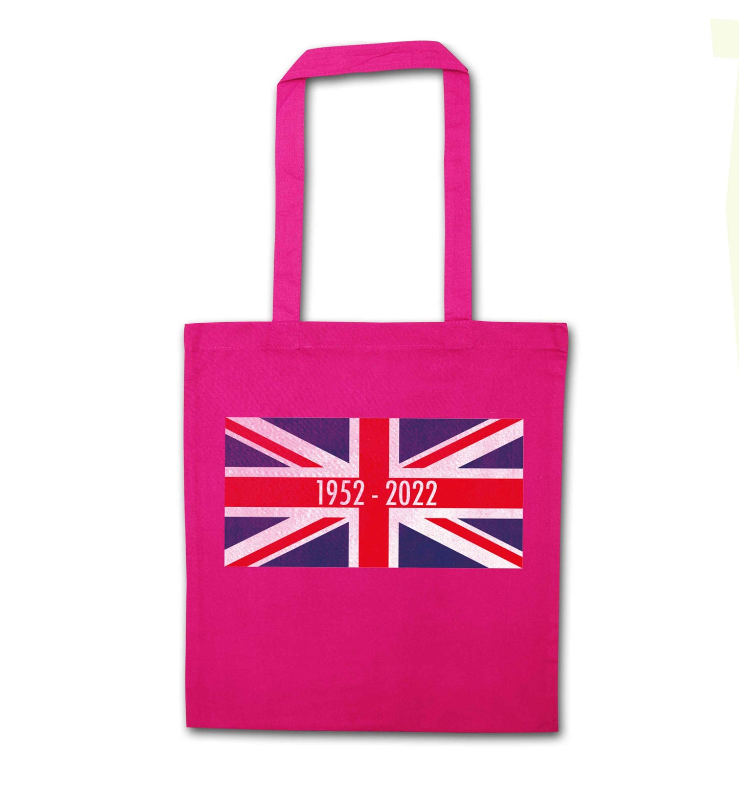 British flag Queens jubilee pink tote bag