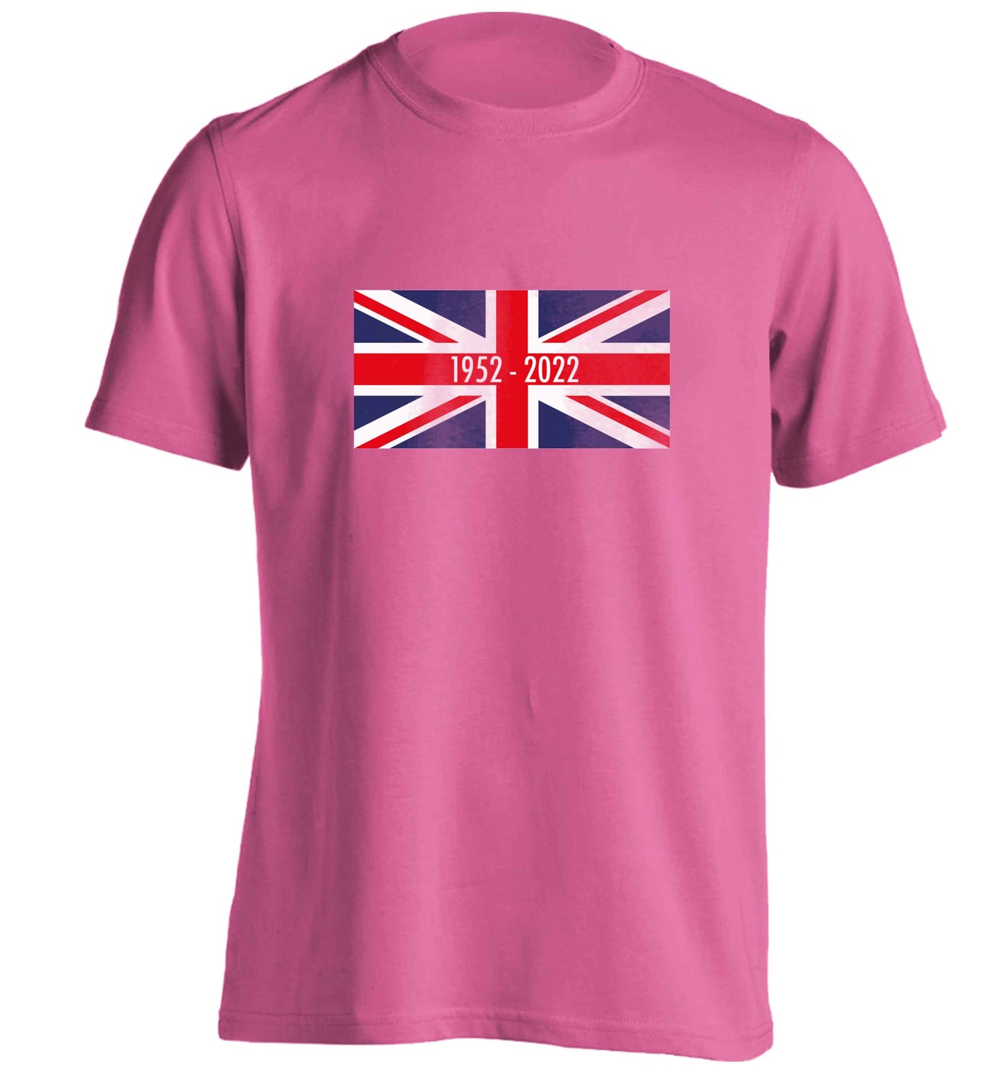 British flag Queens jubilee adults unisex pink Tshirt 2XL