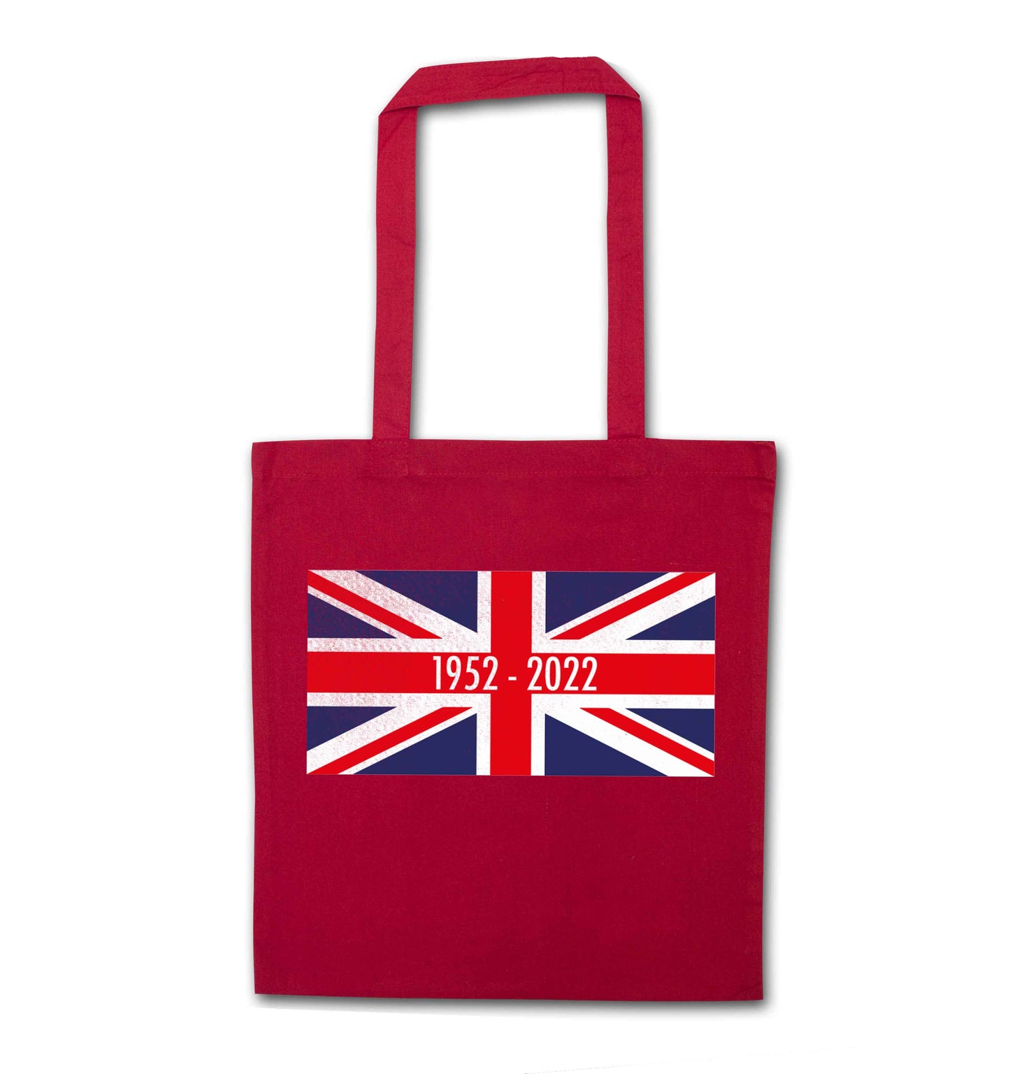 British flag Queens jubilee red tote bag