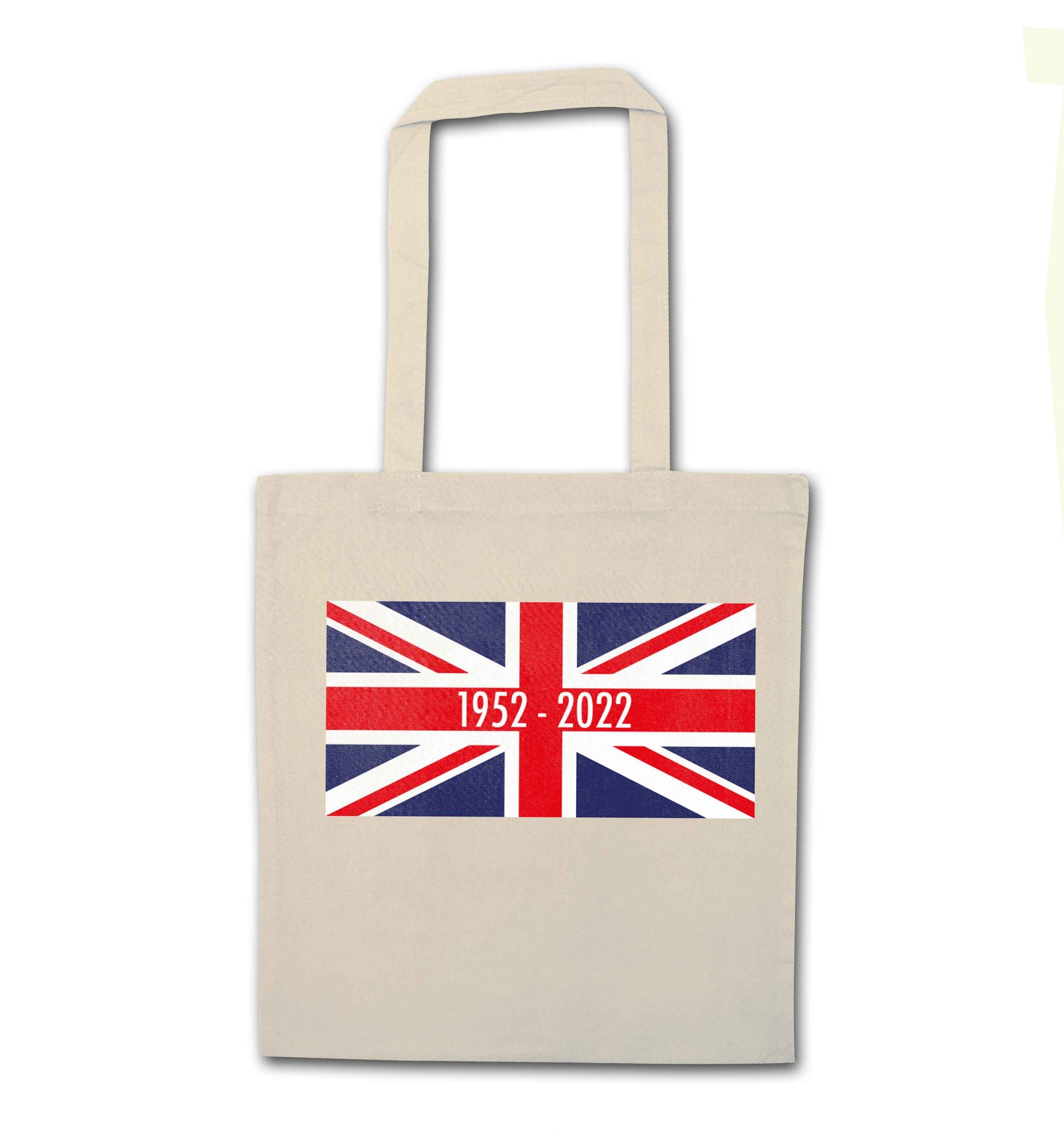 British flag Queens jubilee natural tote bag