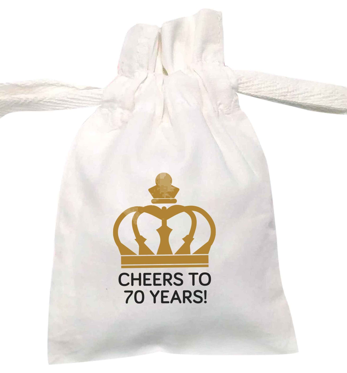 Cheers to 70 years! | XS - L | Pouch / Drawstring bag / Sack | Organic Cotton | Bulk discounts available!
