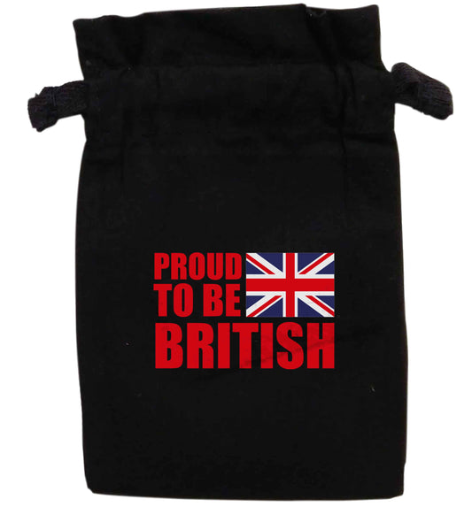 Proud to be British | XS - L | Pouch / Drawstring bag / Sack | Organic Cotton | Bulk discounts available!