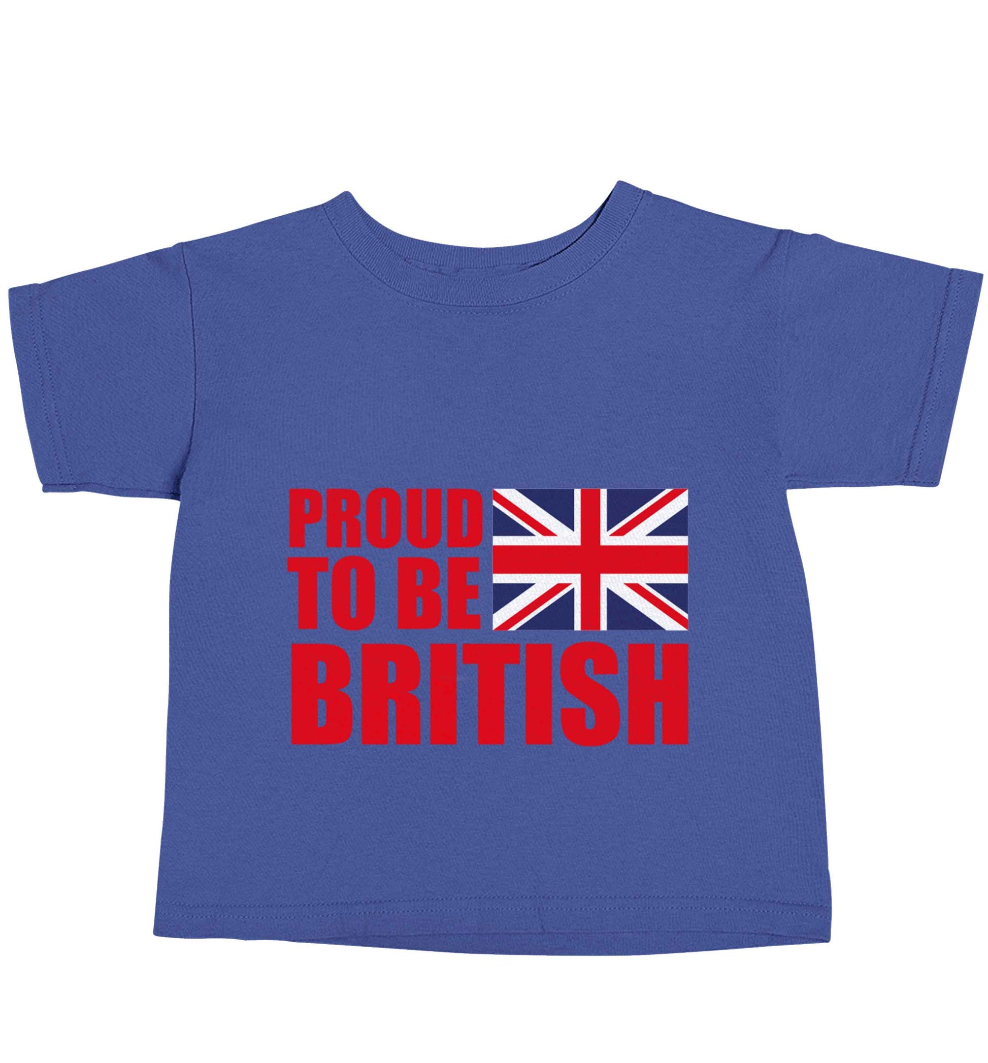 Proud to be British blue baby toddler Tshirt 2 Years