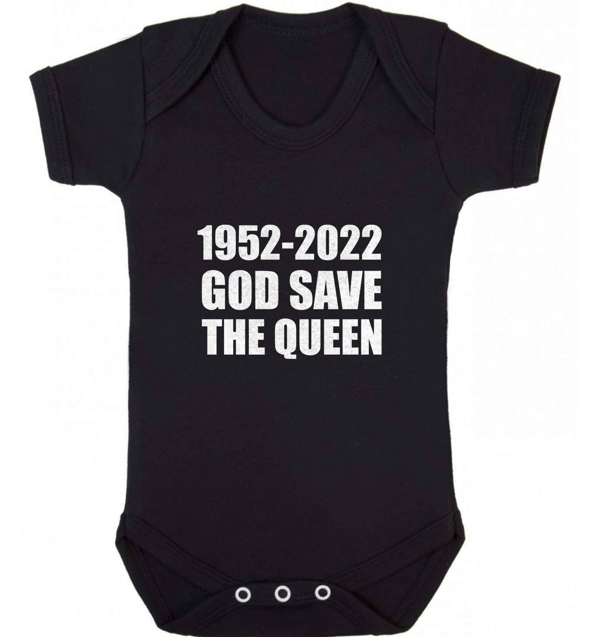 God save the queen baby vest black 18-24 months