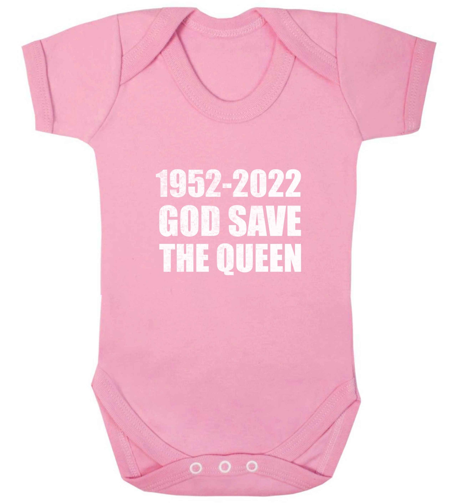 God save the queen baby vest pale pink 18-24 months