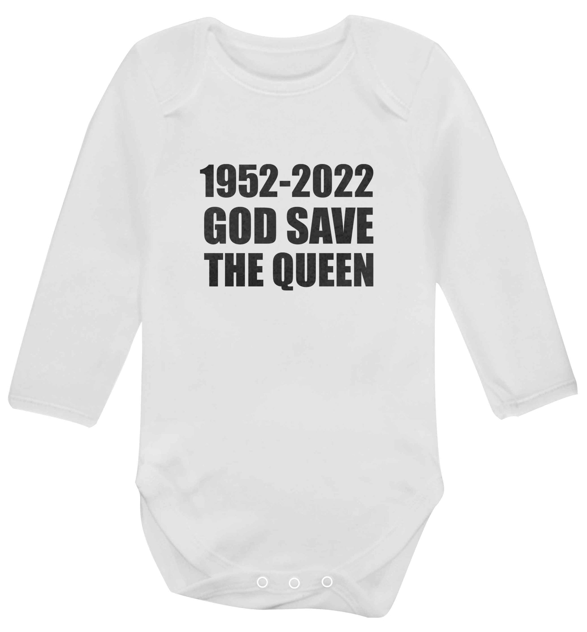 God save the queen baby vest long sleeved white 6-12 months