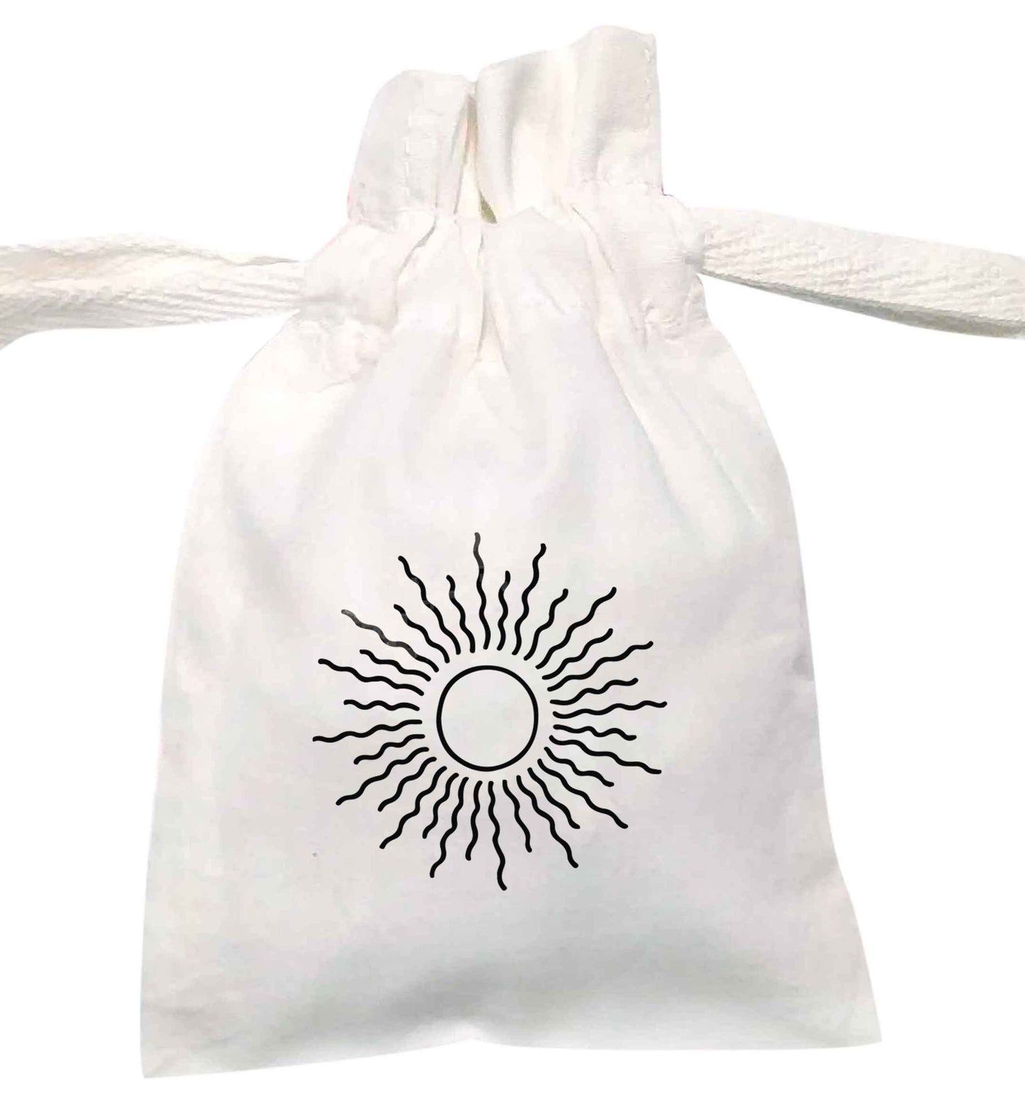Sun illustration | XS - L | Pouch / Drawstring bag / Sack | Organic Cotton | Bulk discounts available!