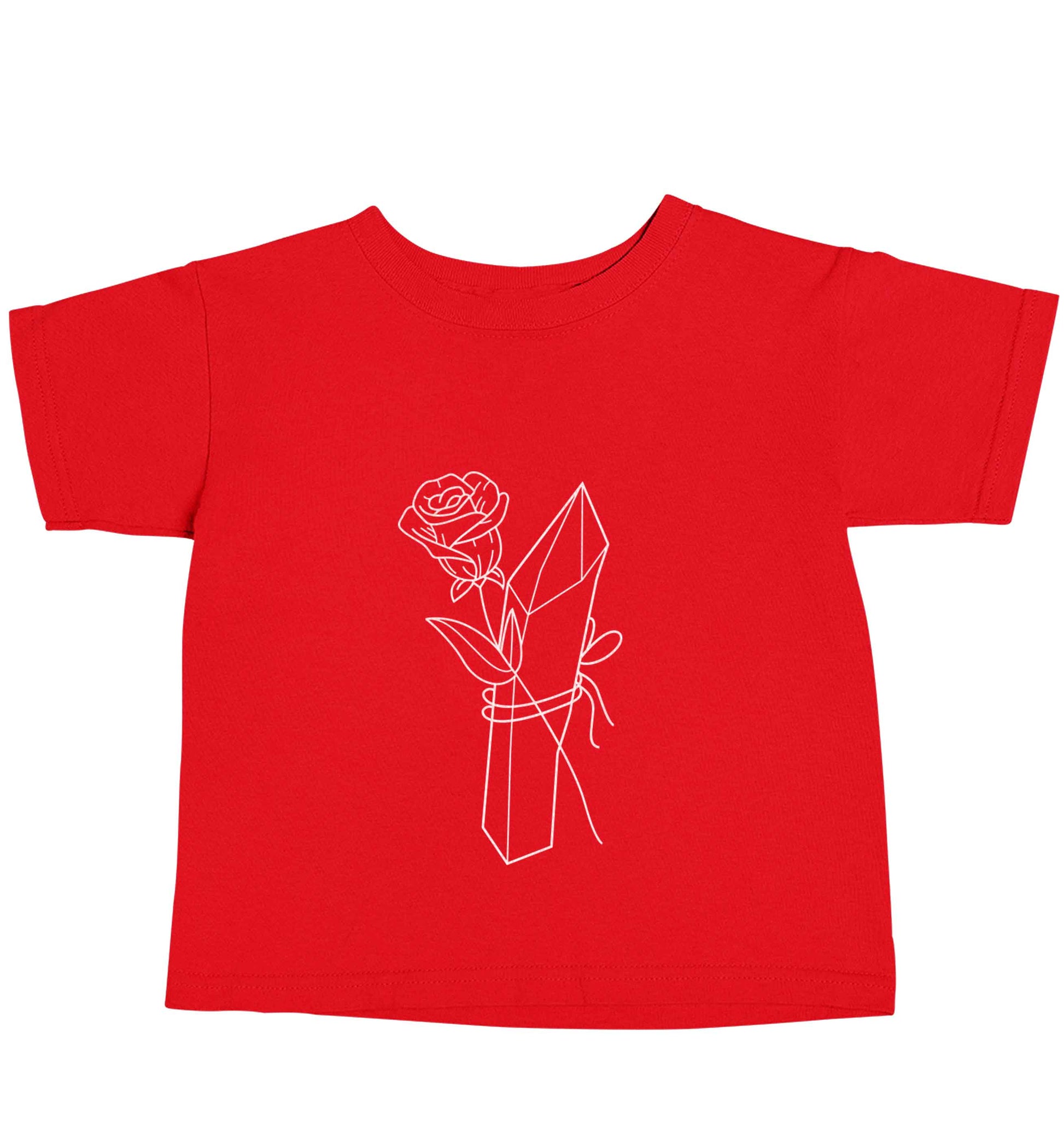 Rose crystal red baby toddler Tshirt 2 Years