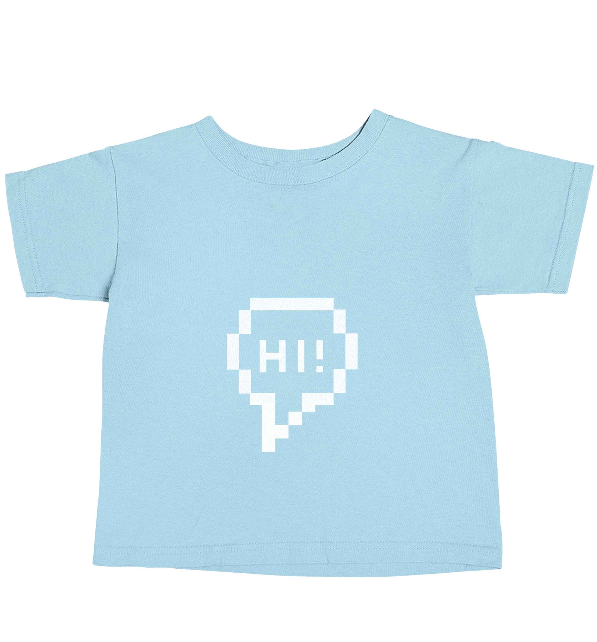 Hi light blue baby toddler Tshirt 2 Years