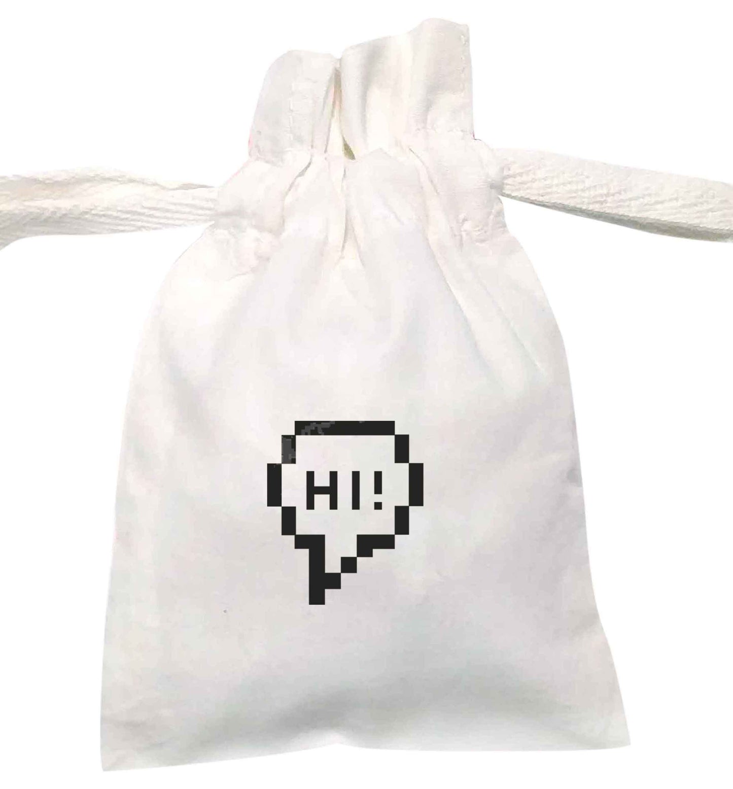Hi | XS - L | Pouch / Drawstring bag / Sack | Organic Cotton | Bulk discounts available!