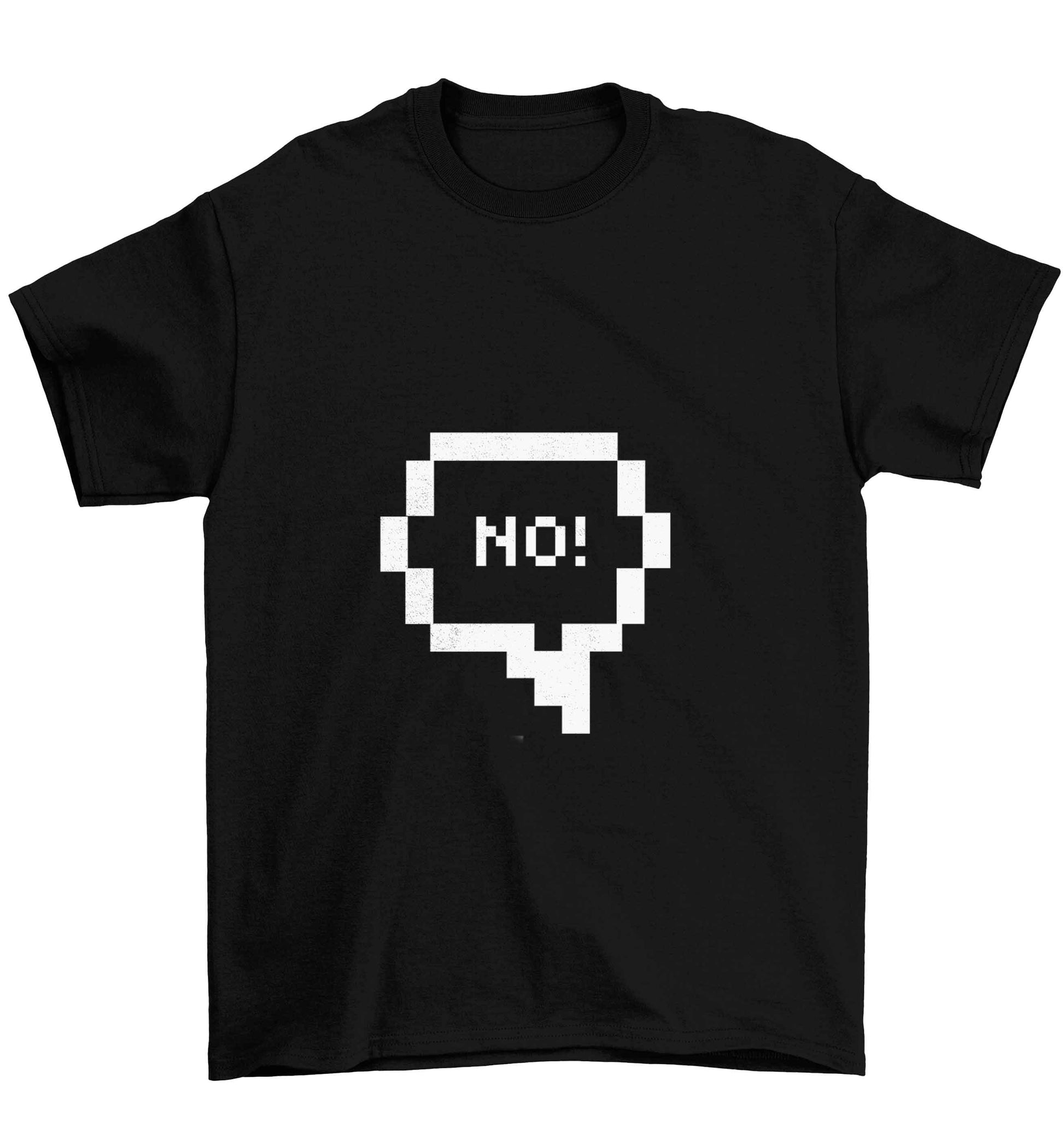No Children's black Tshirt 12-13 Years