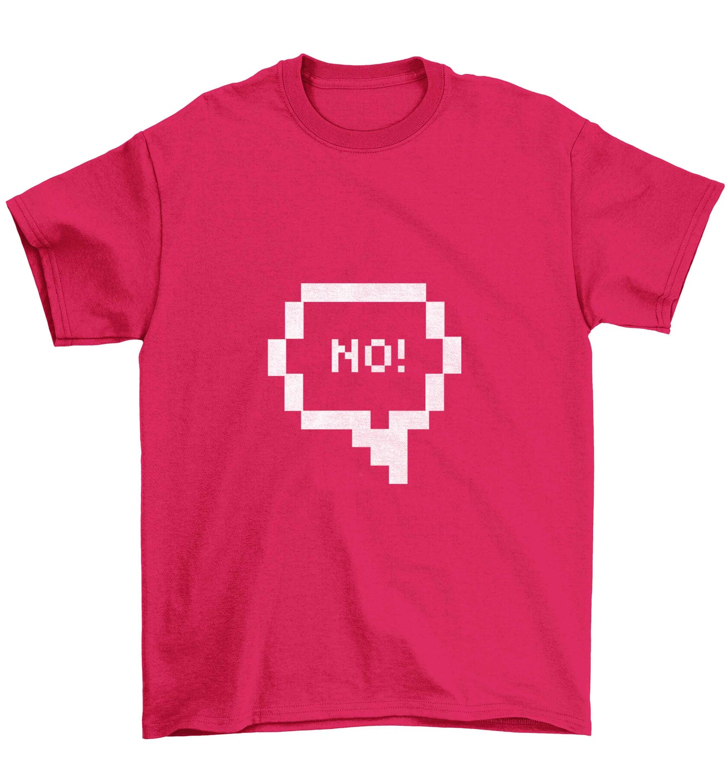 No Children's pink Tshirt 12-13 Years