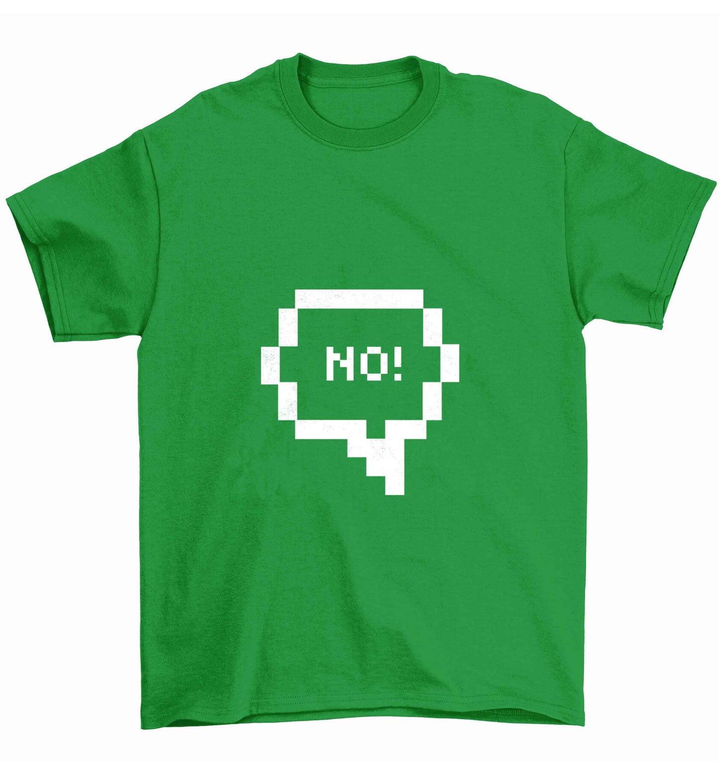 No Children's green Tshirt 12-13 Years
