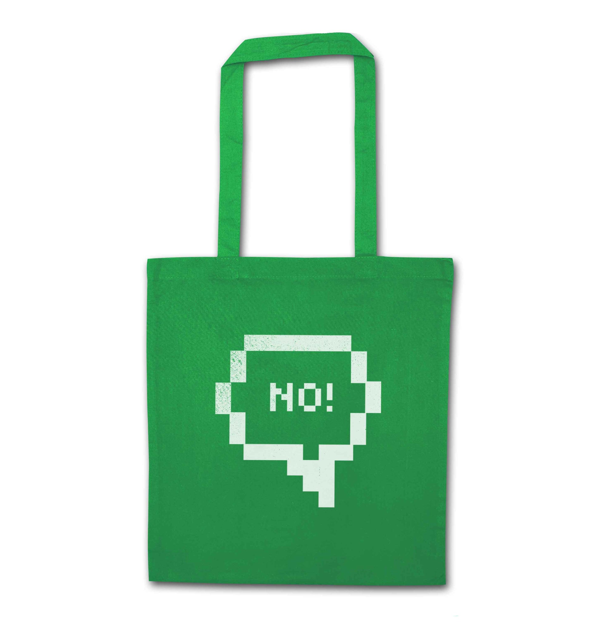 No green tote bag