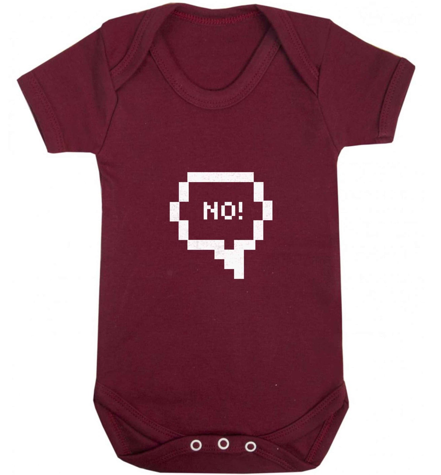 No baby vest maroon 18-24 months