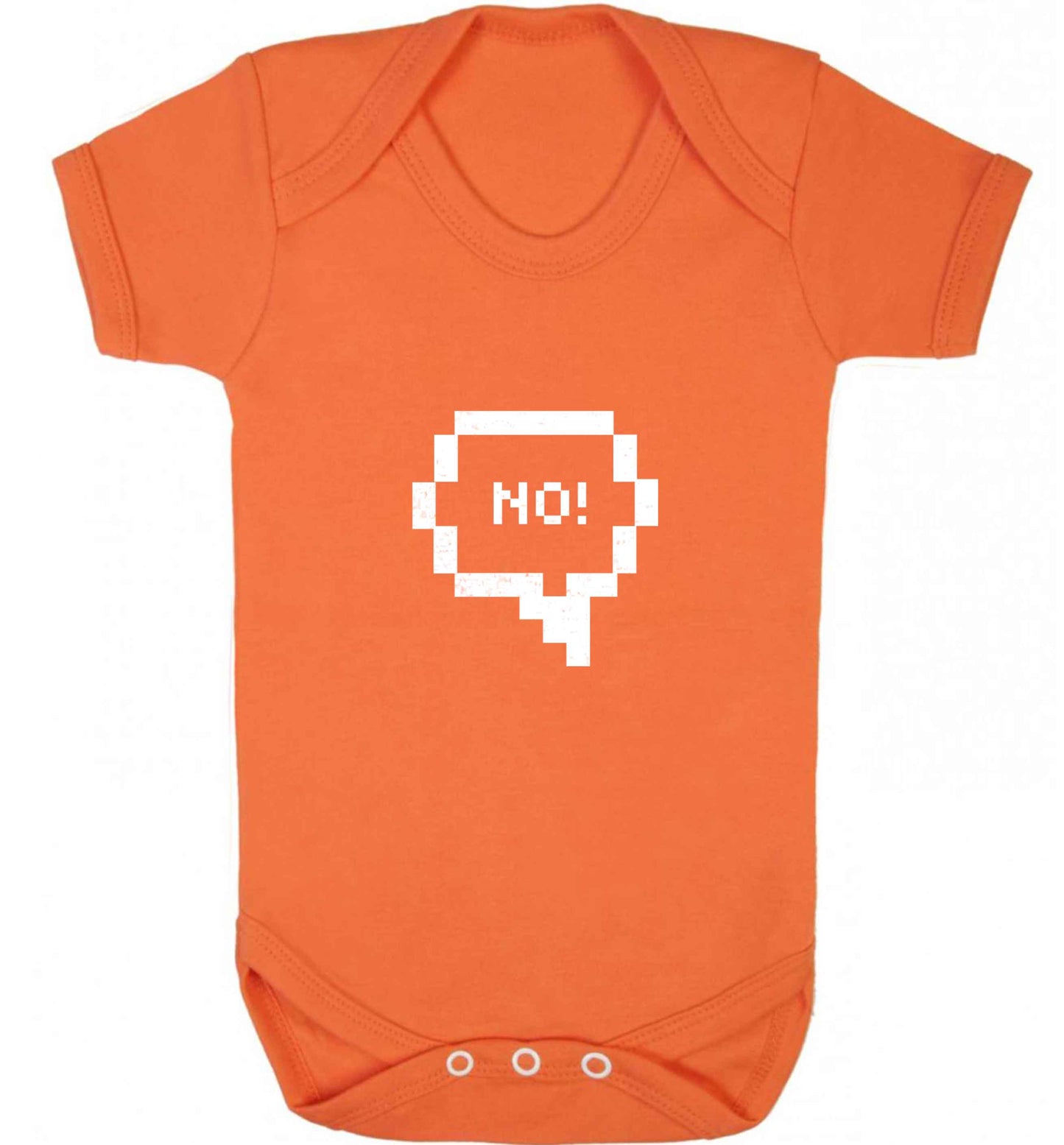 No baby vest orange 18-24 months