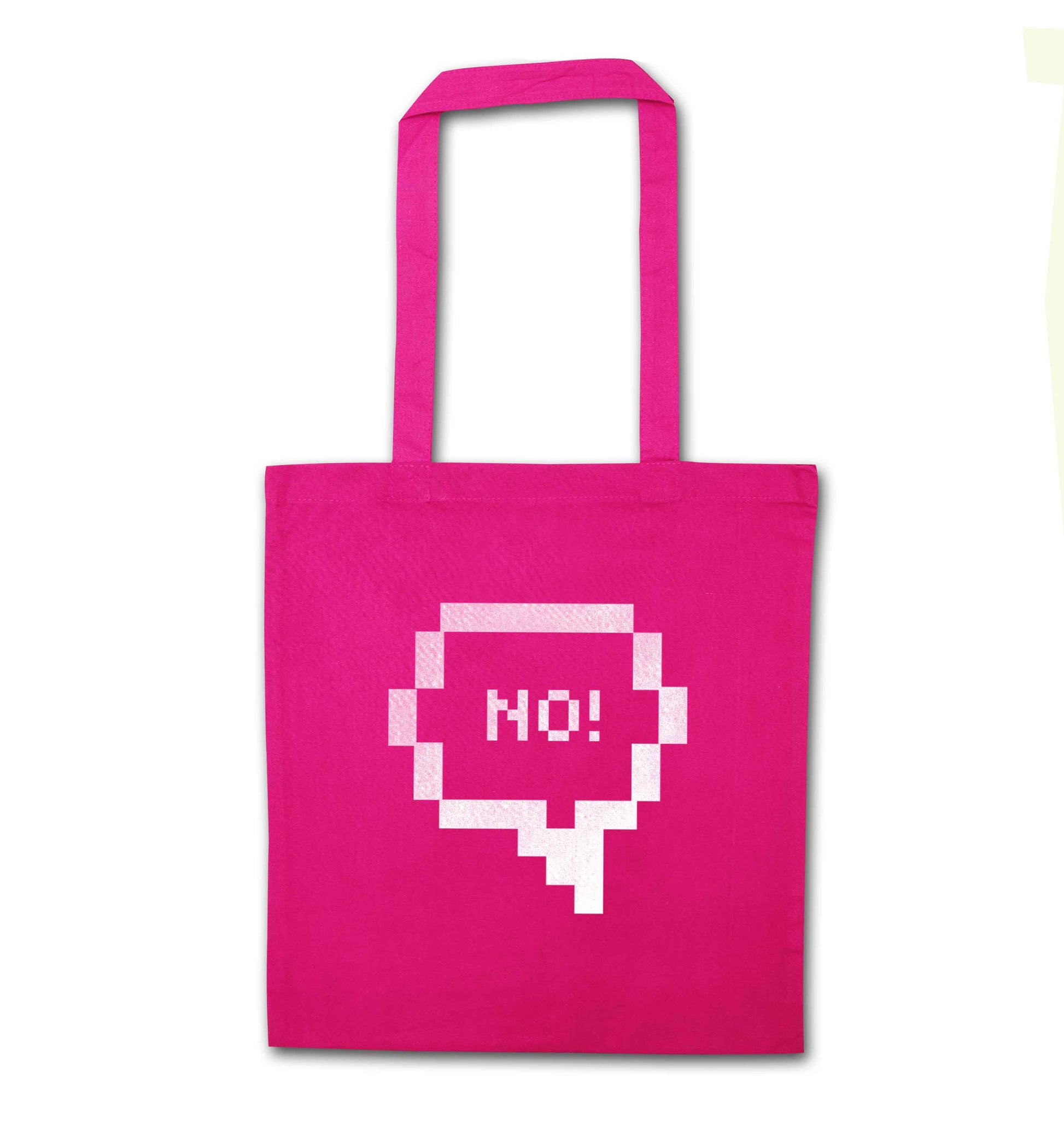 No pink tote bag
