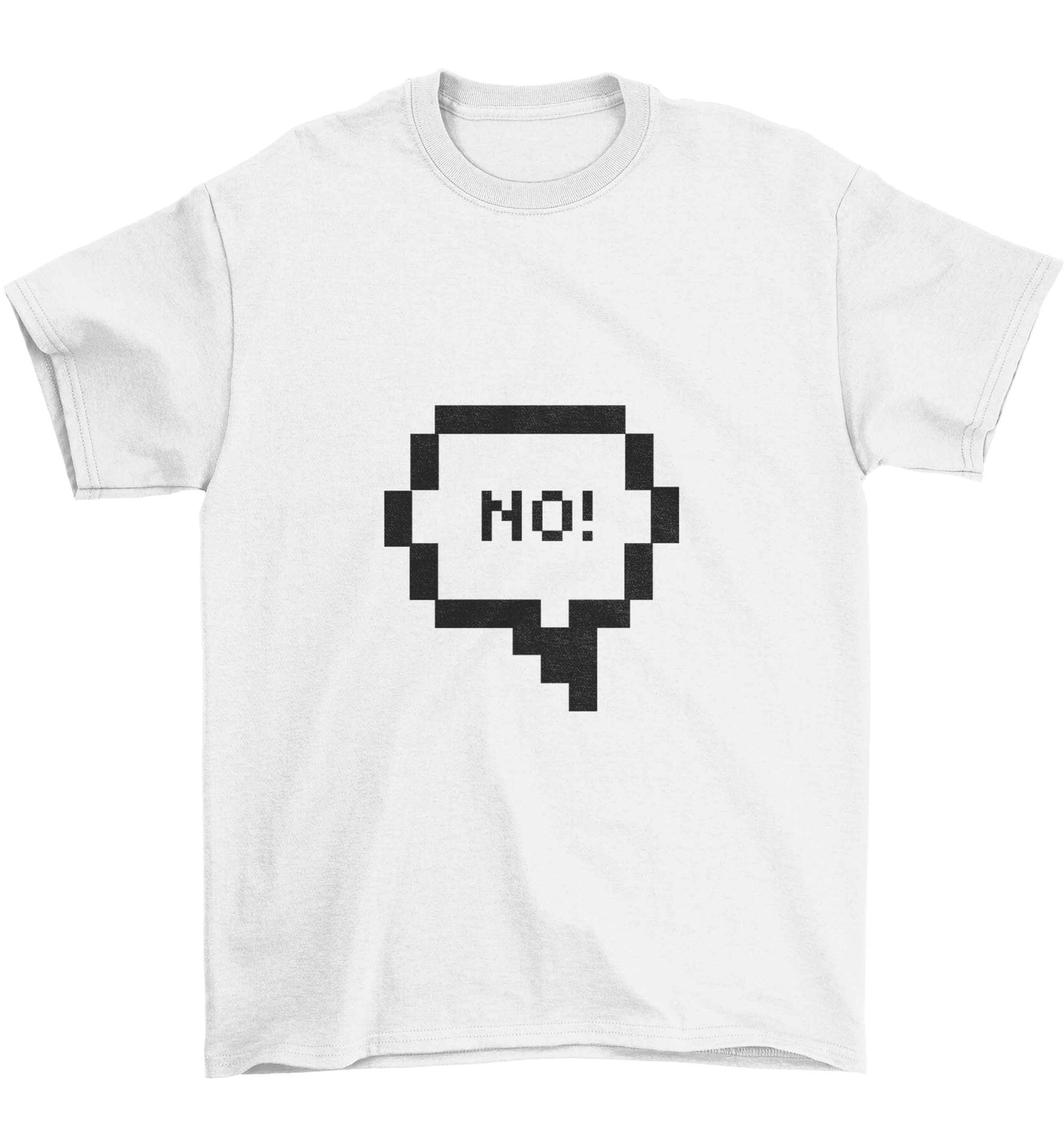 No Children's white Tshirt 12-13 Years
