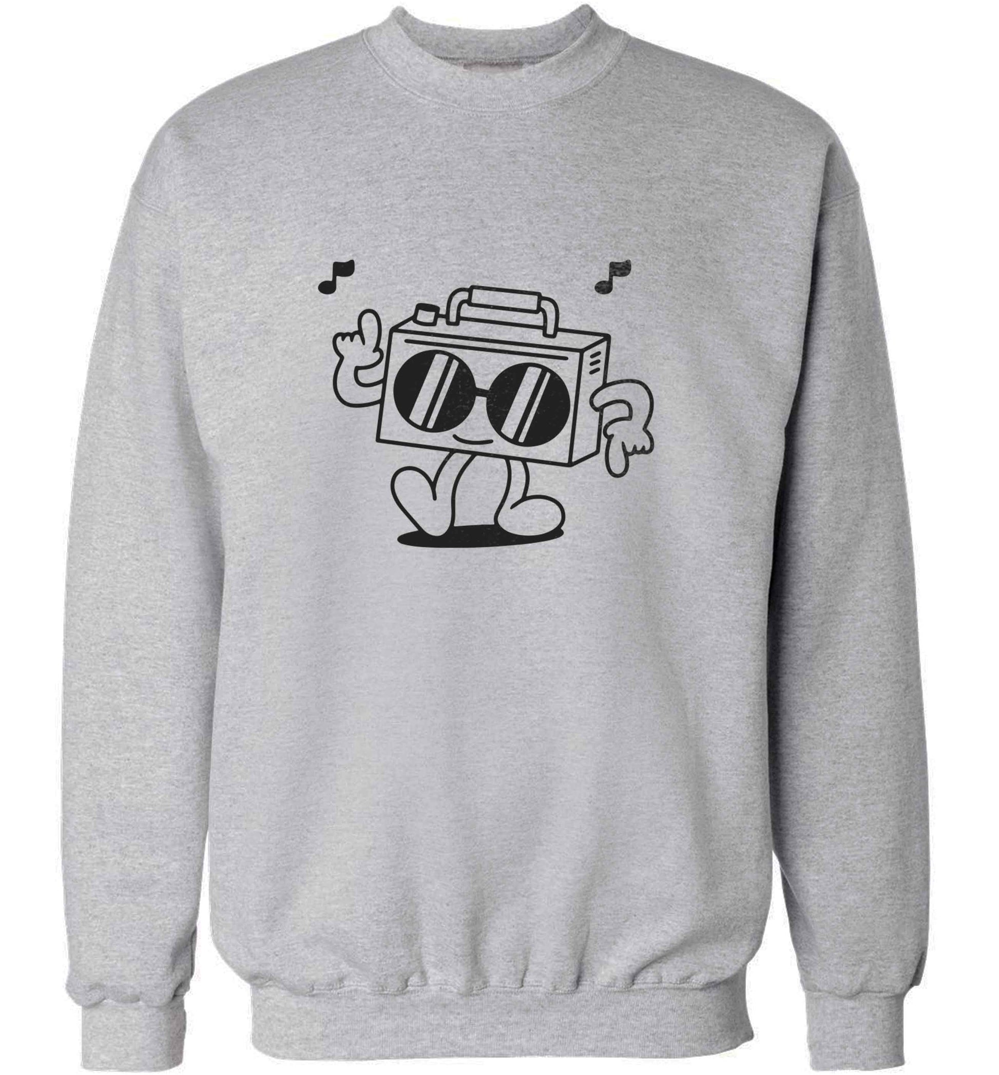 Boombox adult's unisex grey sweater 2XL