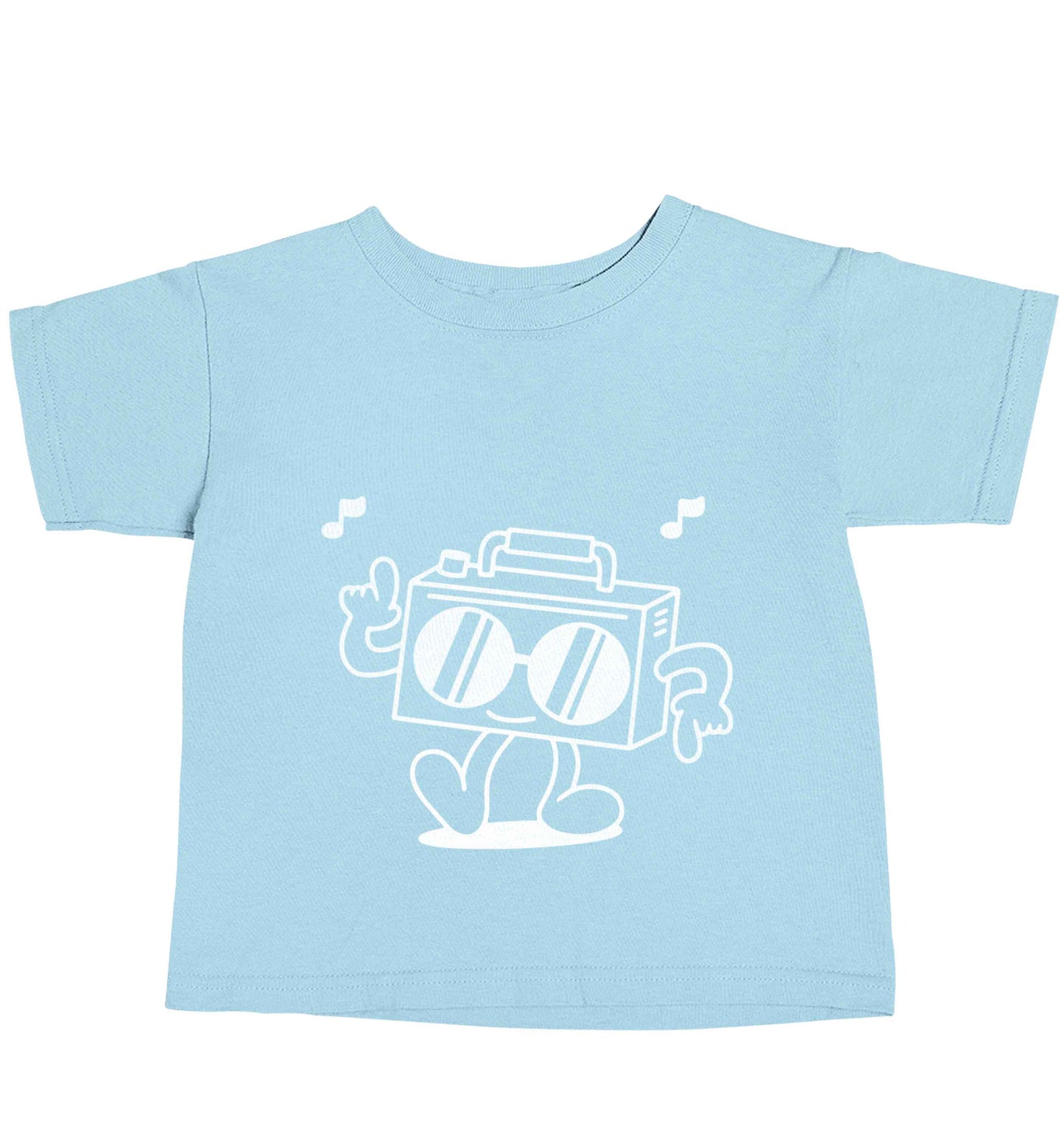 Boombox light blue baby toddler Tshirt 2 Years