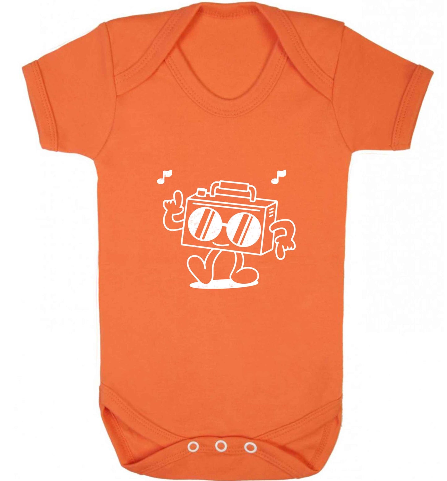 Boombox baby vest orange 18-24 months