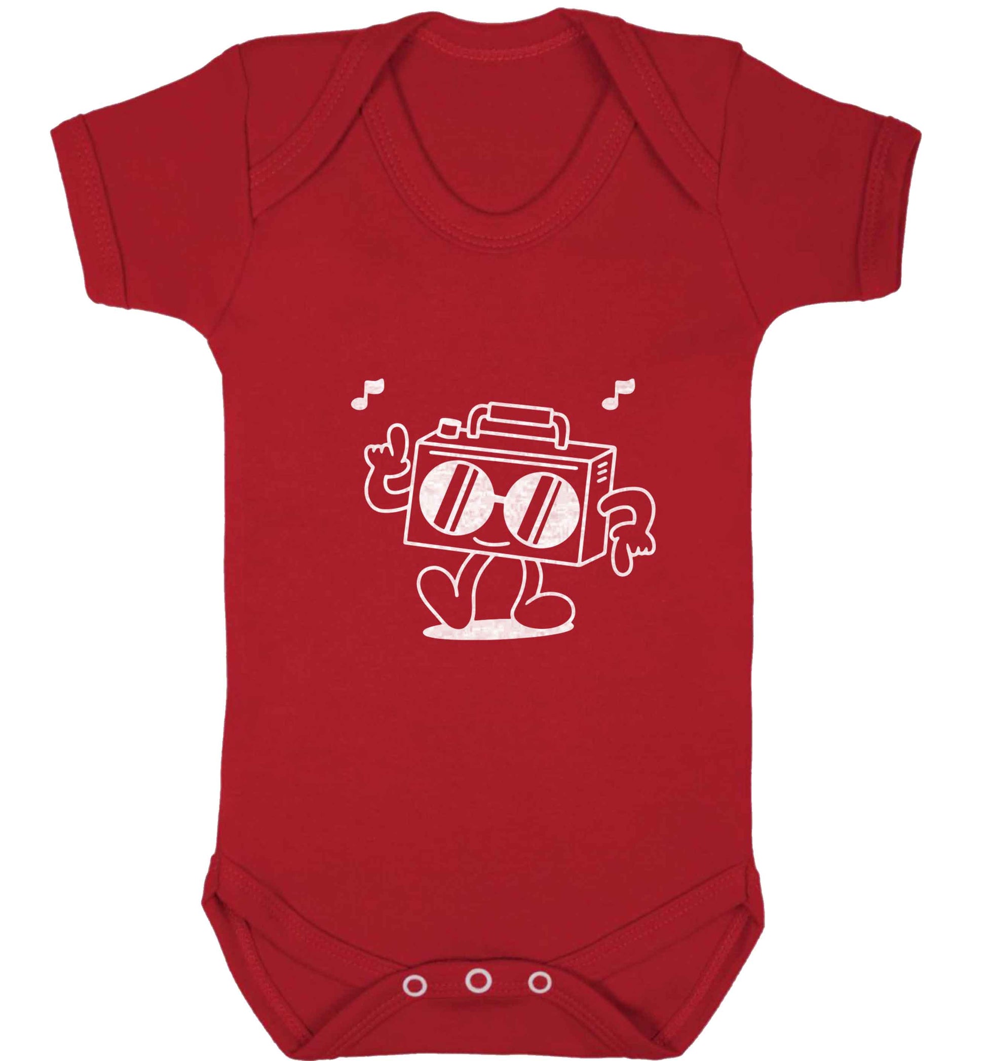 Boombox baby vest red 18-24 months