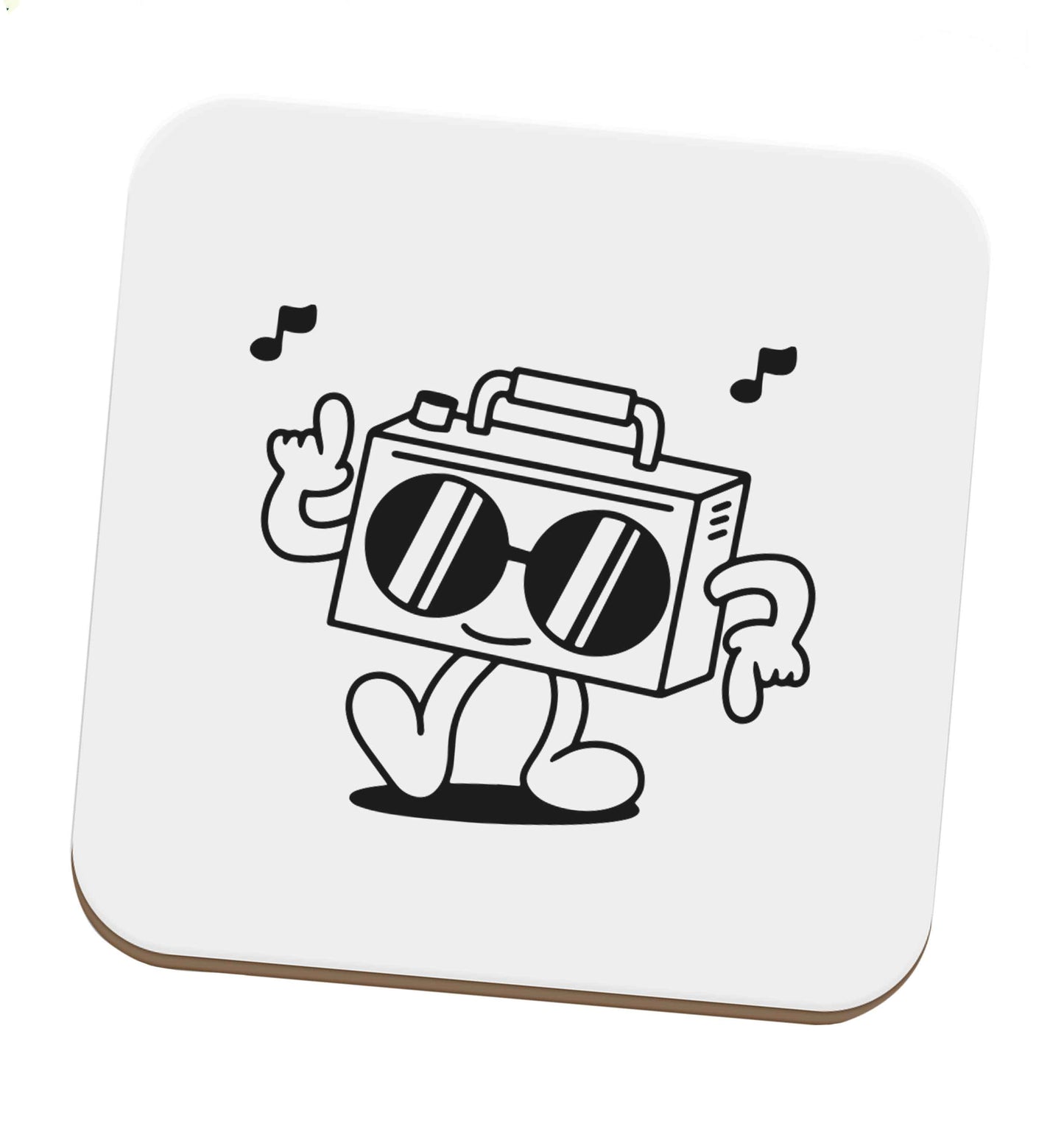 Boombox set of four coasters